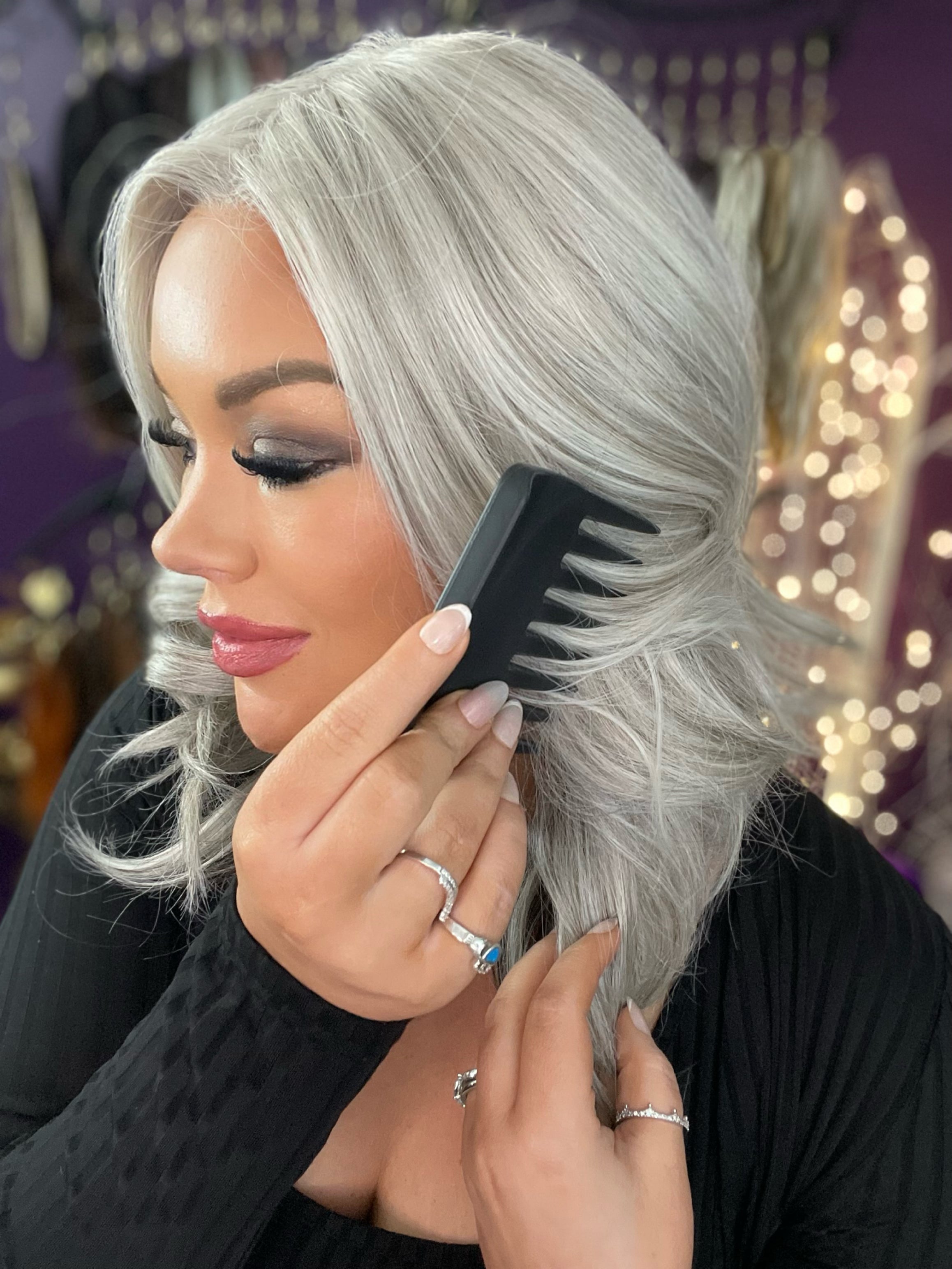 Luxury Wig Comb- Black LW3