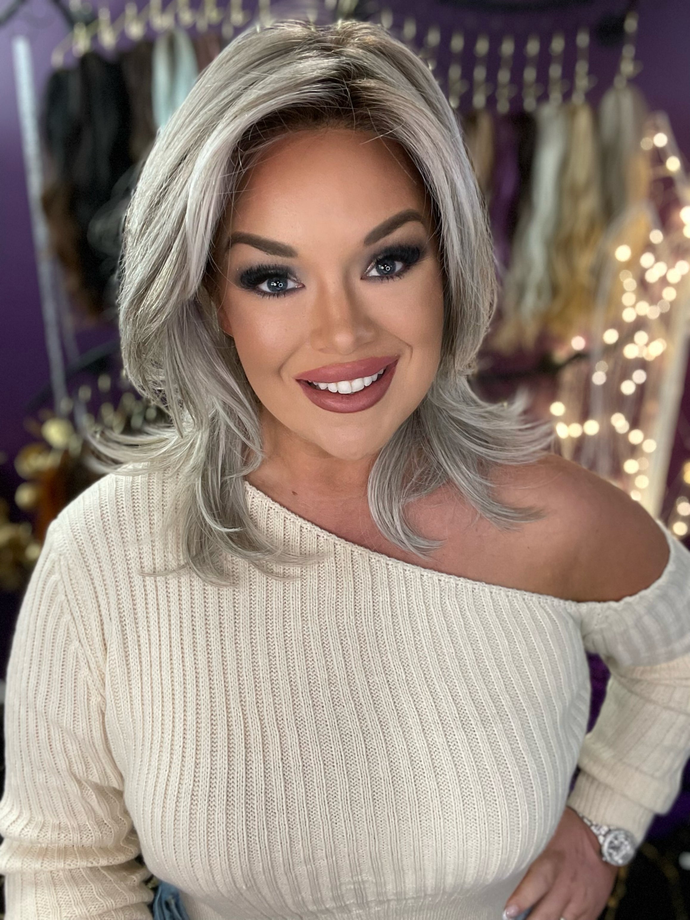 Nicola Frosted Blonde HS Premium Luxury Wig FL1 W4708