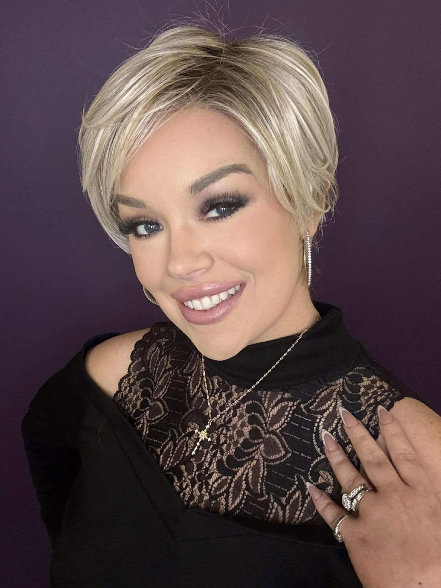 Kim Vanilla Frappe Blonde HS Comfort Luxury Wig CA1