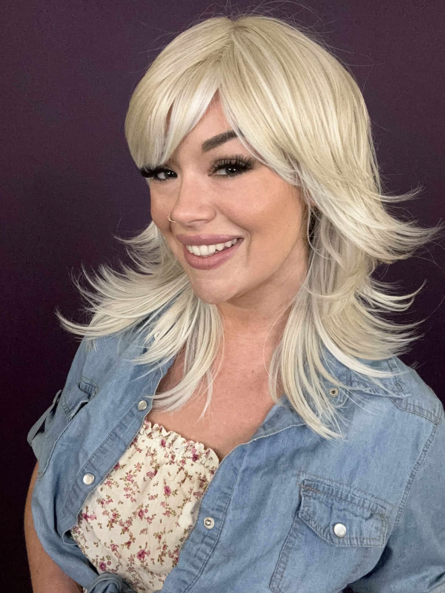 Violet Platinum Vanilla HS Premium Luxury Wig FL1
