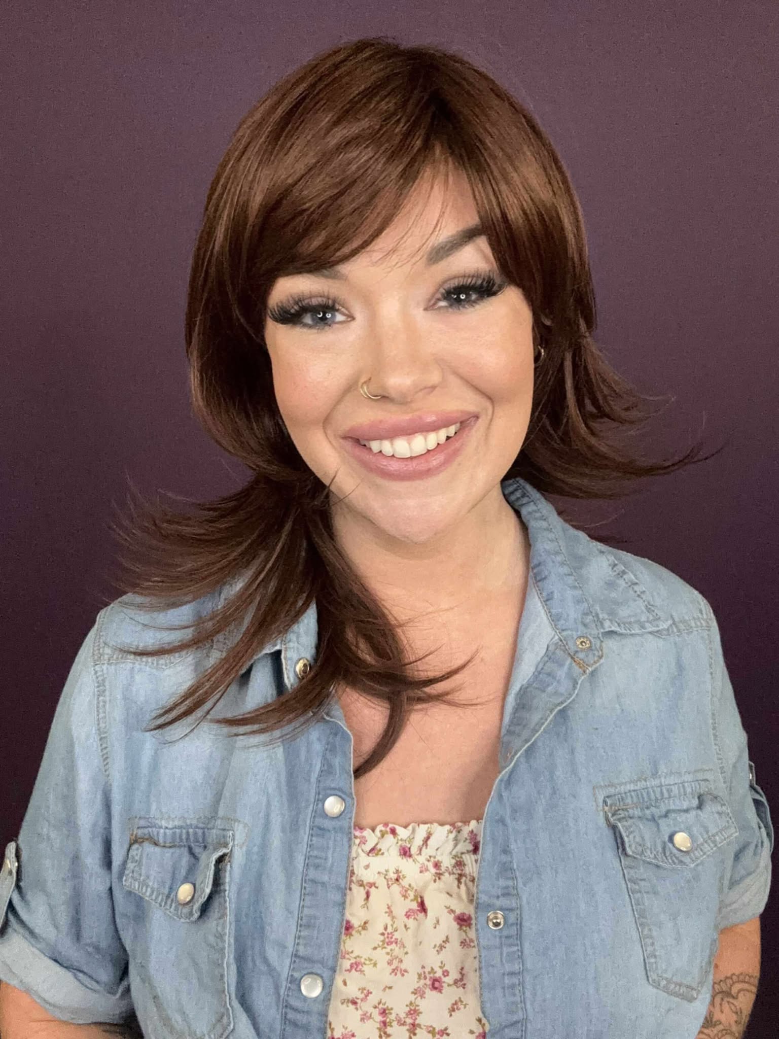 Violet Red Auburn HS Premium Luxury Wig FL1
