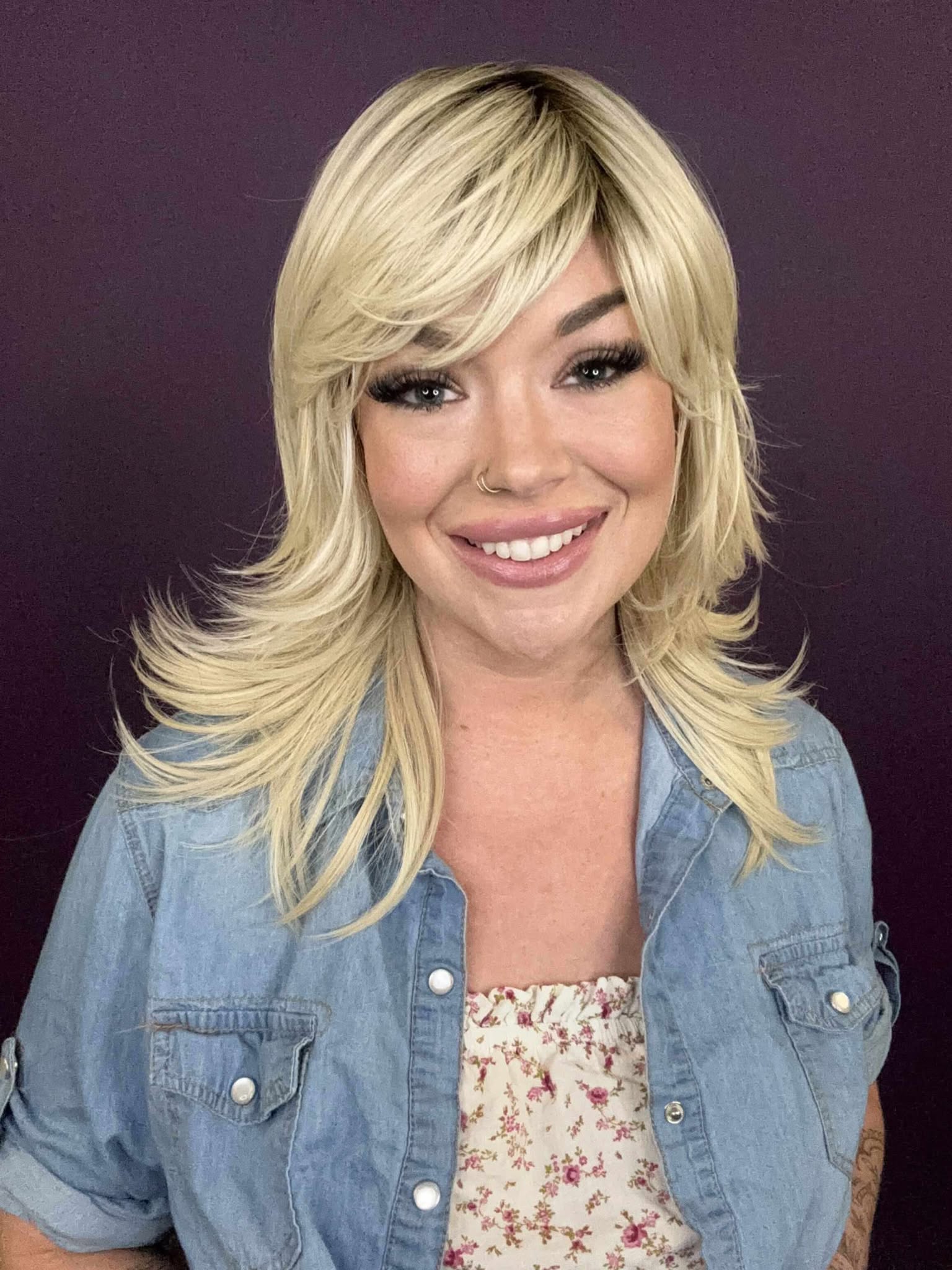 Violet Platinum Princess HS Premium Luxury Wig FL1