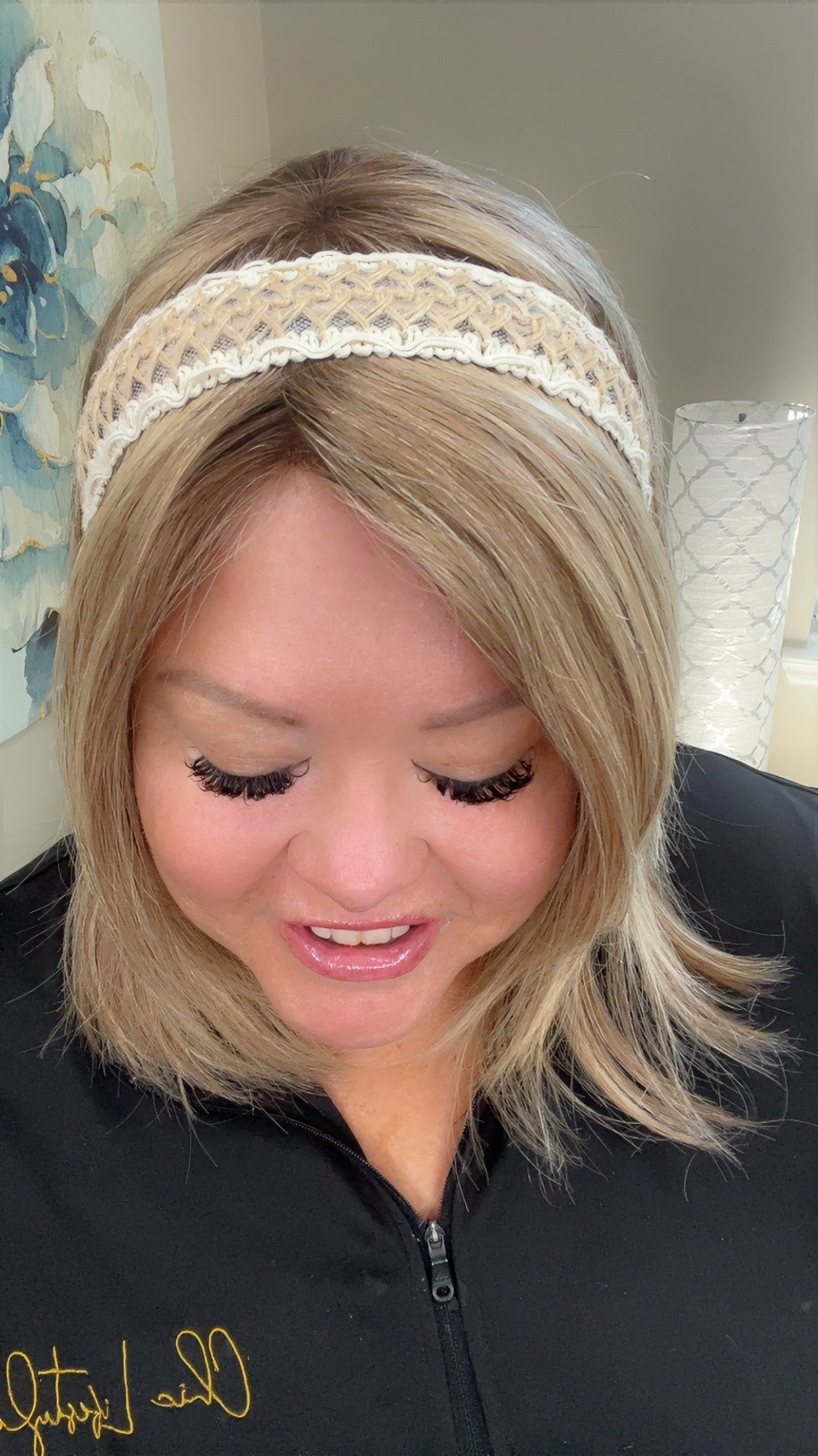 Diademas de macramé estilo bohemio neutro de ancho medio, 2 piezas - LW3 A157
