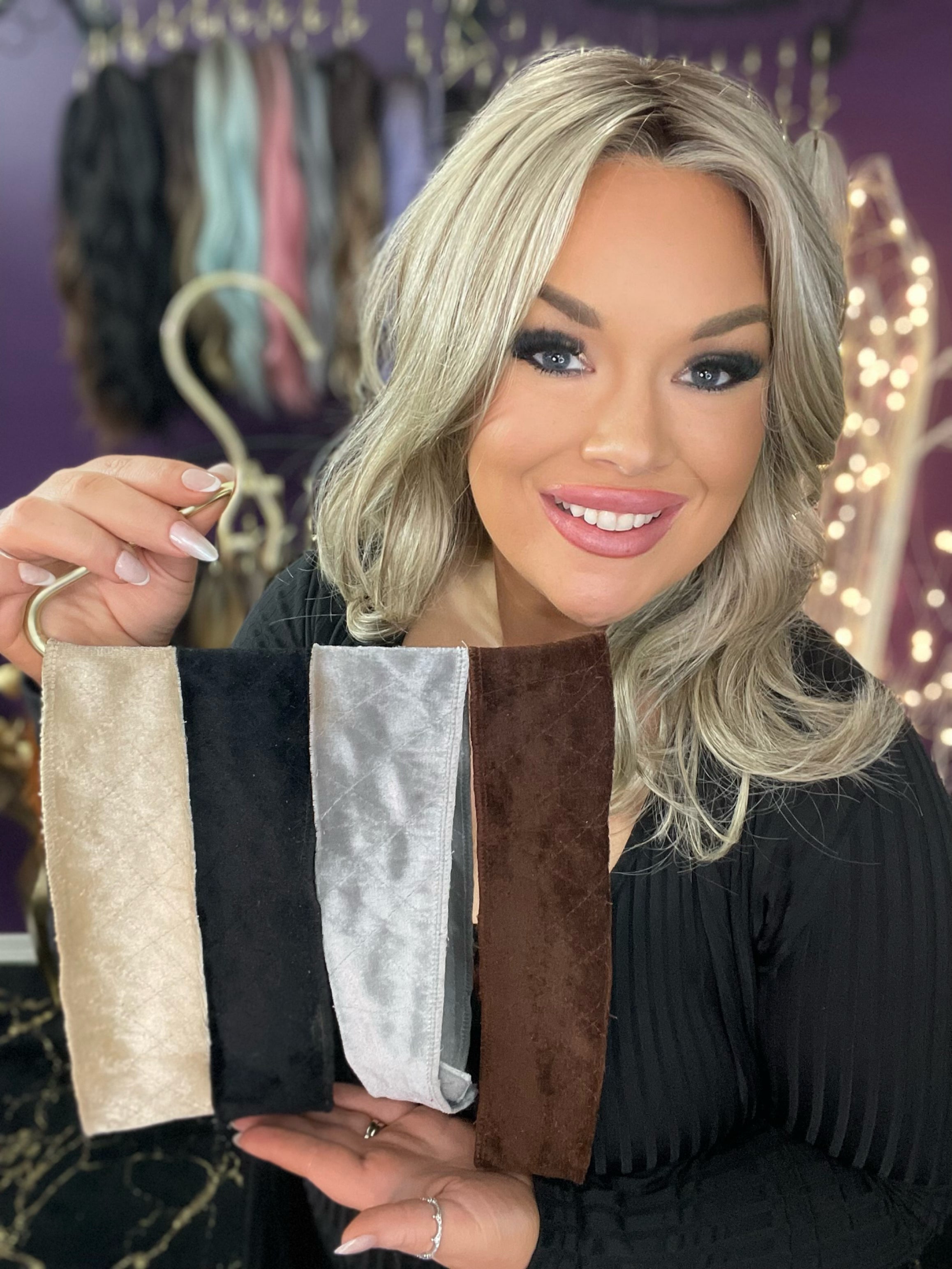 Paquete de bandas de velcro de lujo para peluca LW3