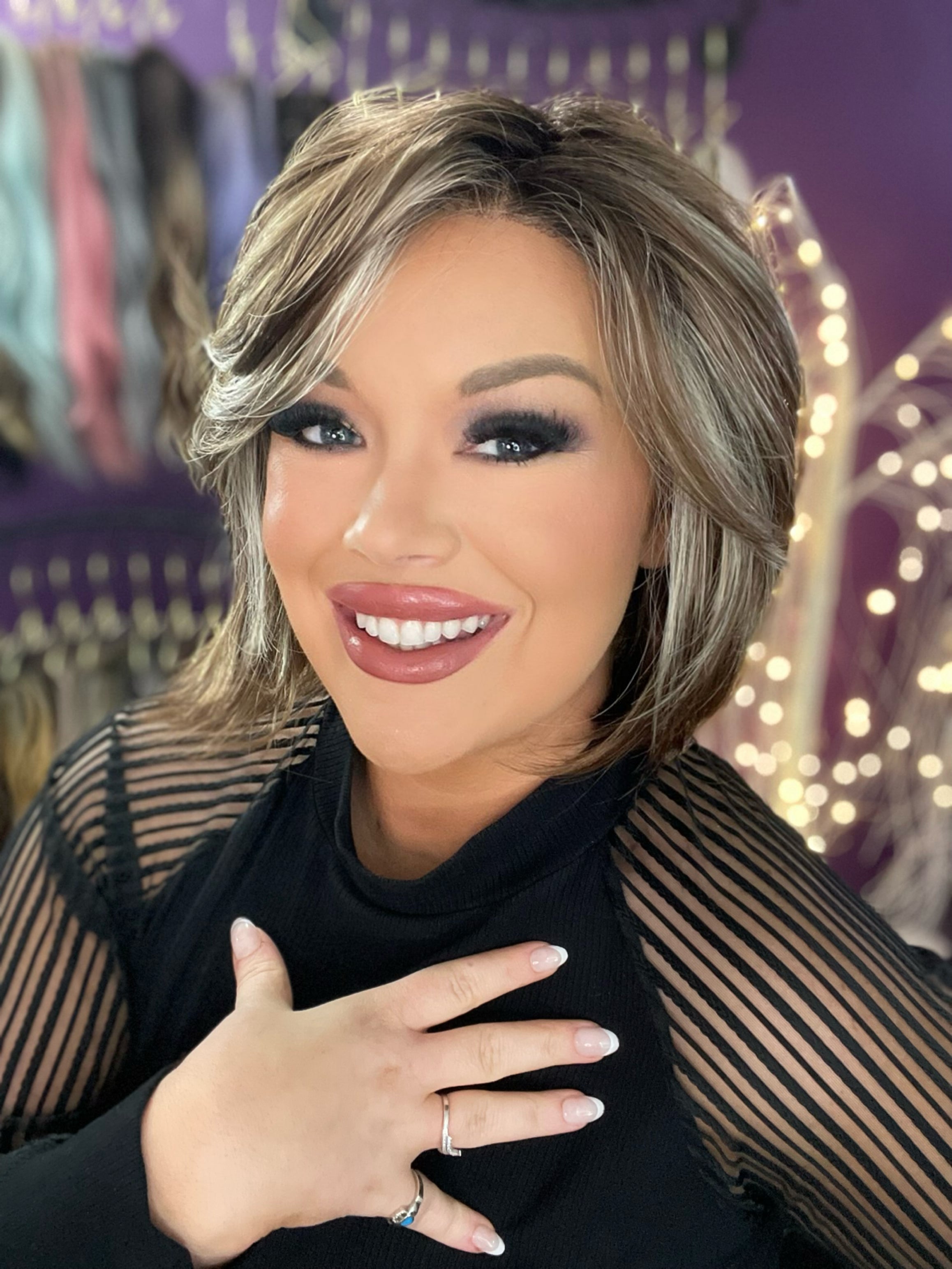 Charlie Dark Amber NHS Luxury Wig FL1 W5093
