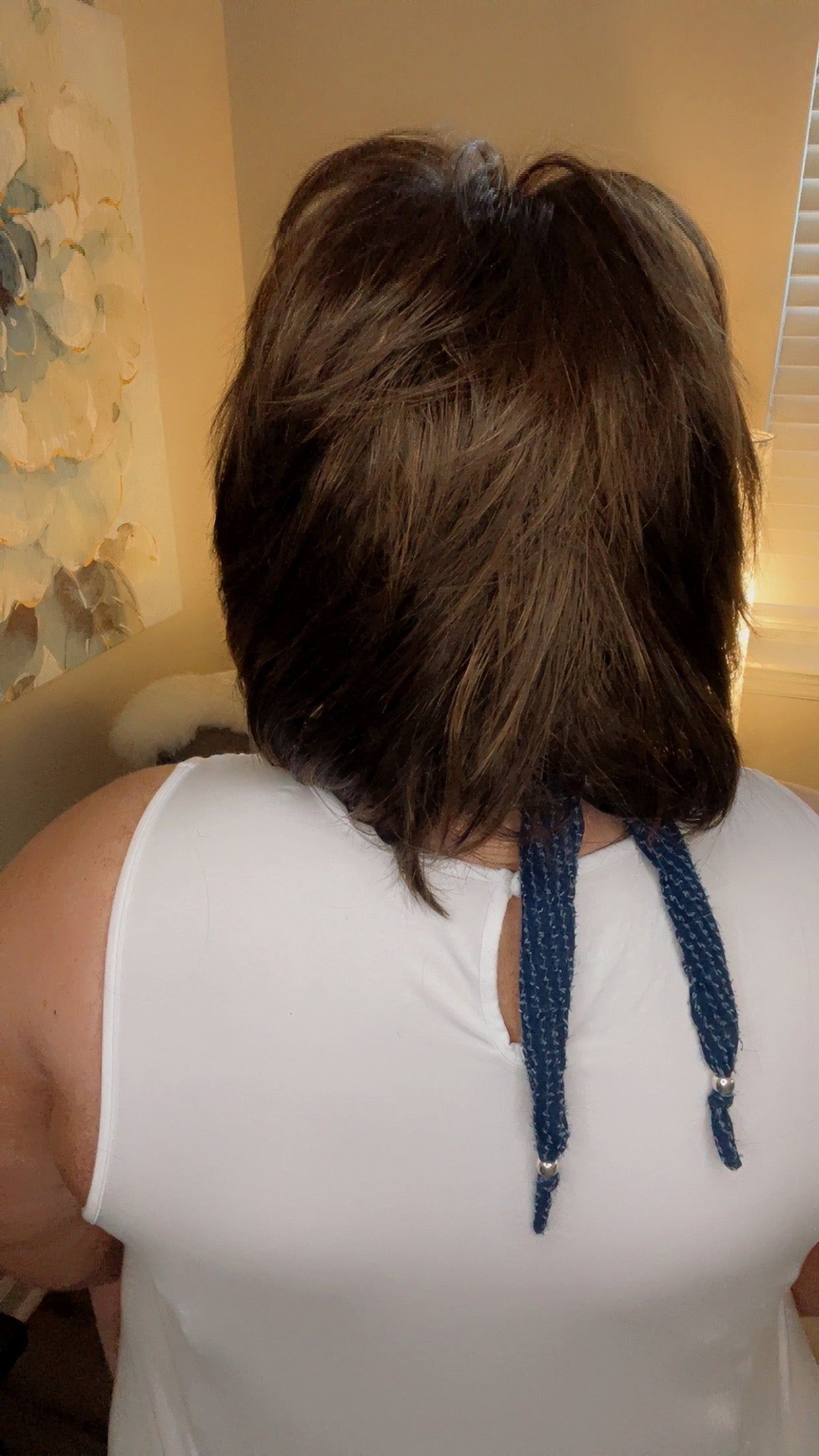 SHANNON – Luxury Wig by Chic Lifestyle Shown in Sepia.