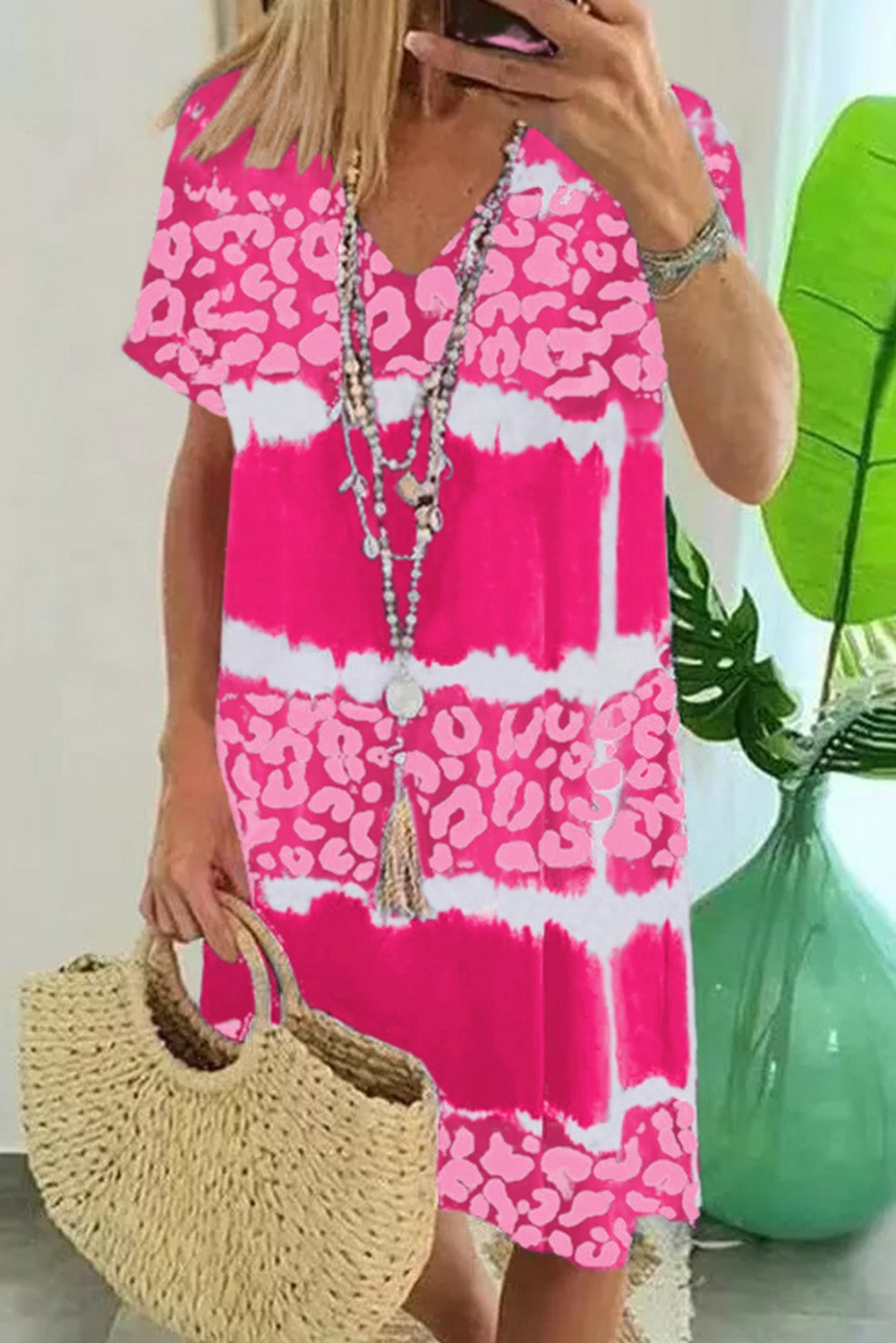 804 Sun and Fun Leopard Maxi