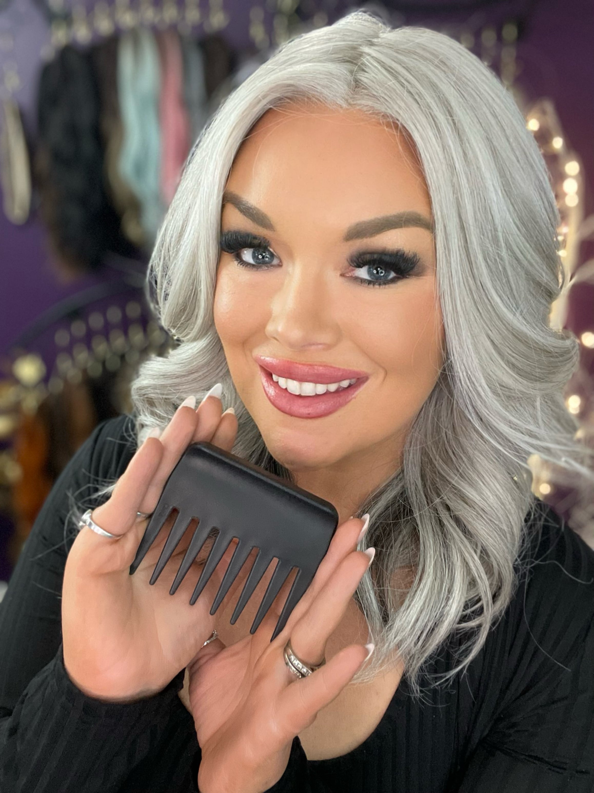 Luxury Wig Comb- Black LW3