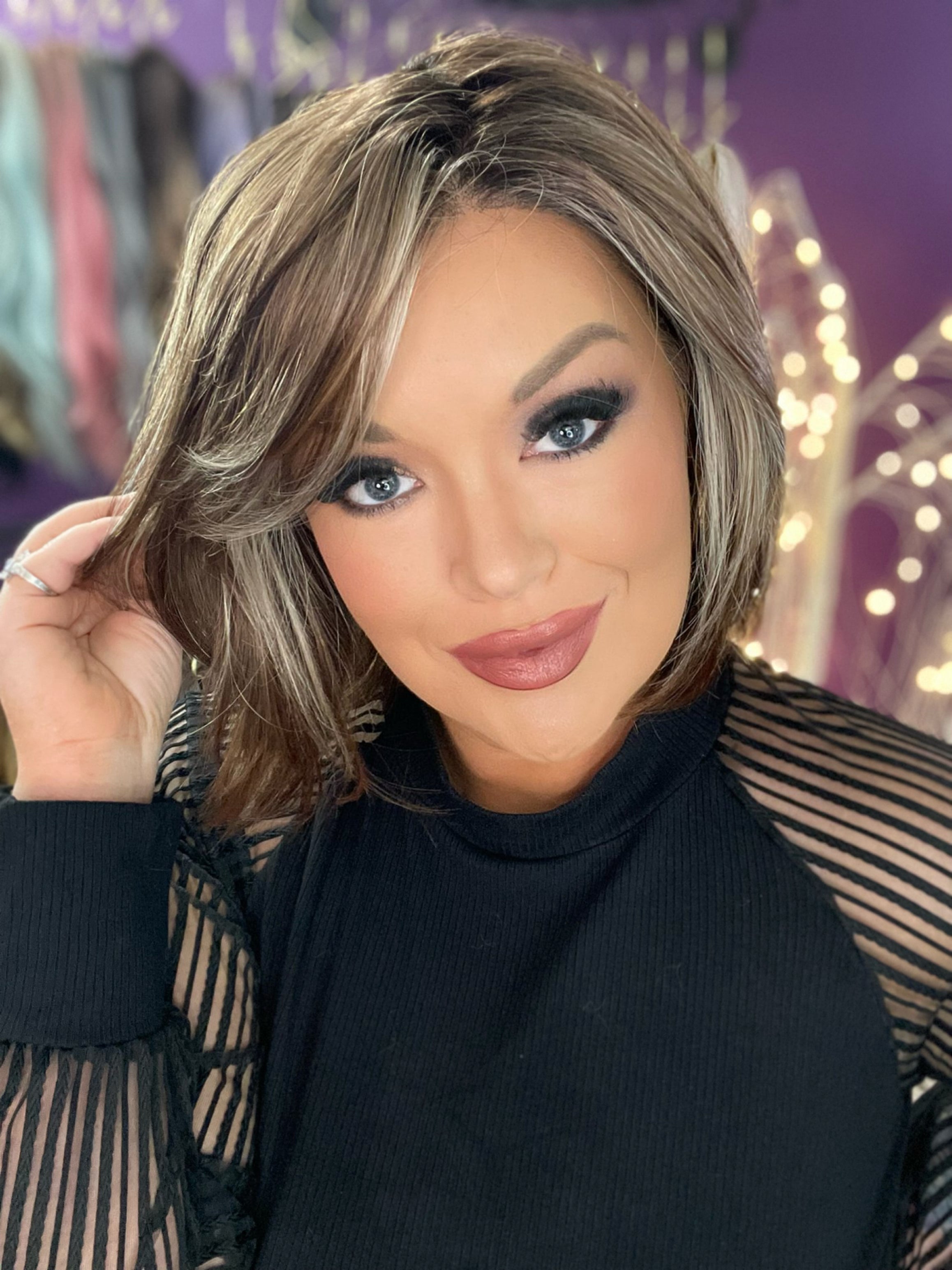 Charlie Dark Amber NHS Luxury Wig FL1 W5093