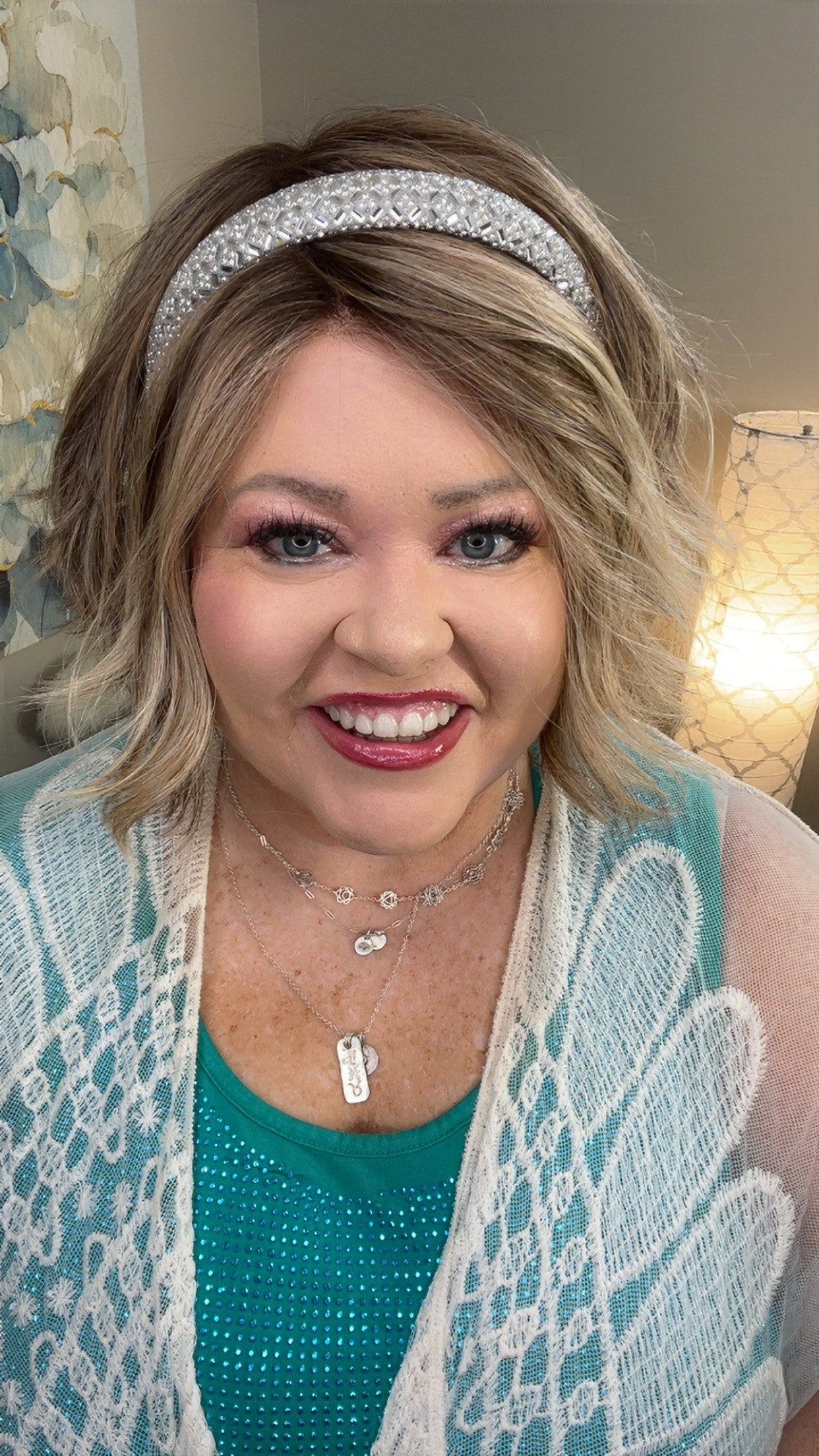Erin – Luxury Wig by Chic Lifestyle Shown in Chai Tea Latte.