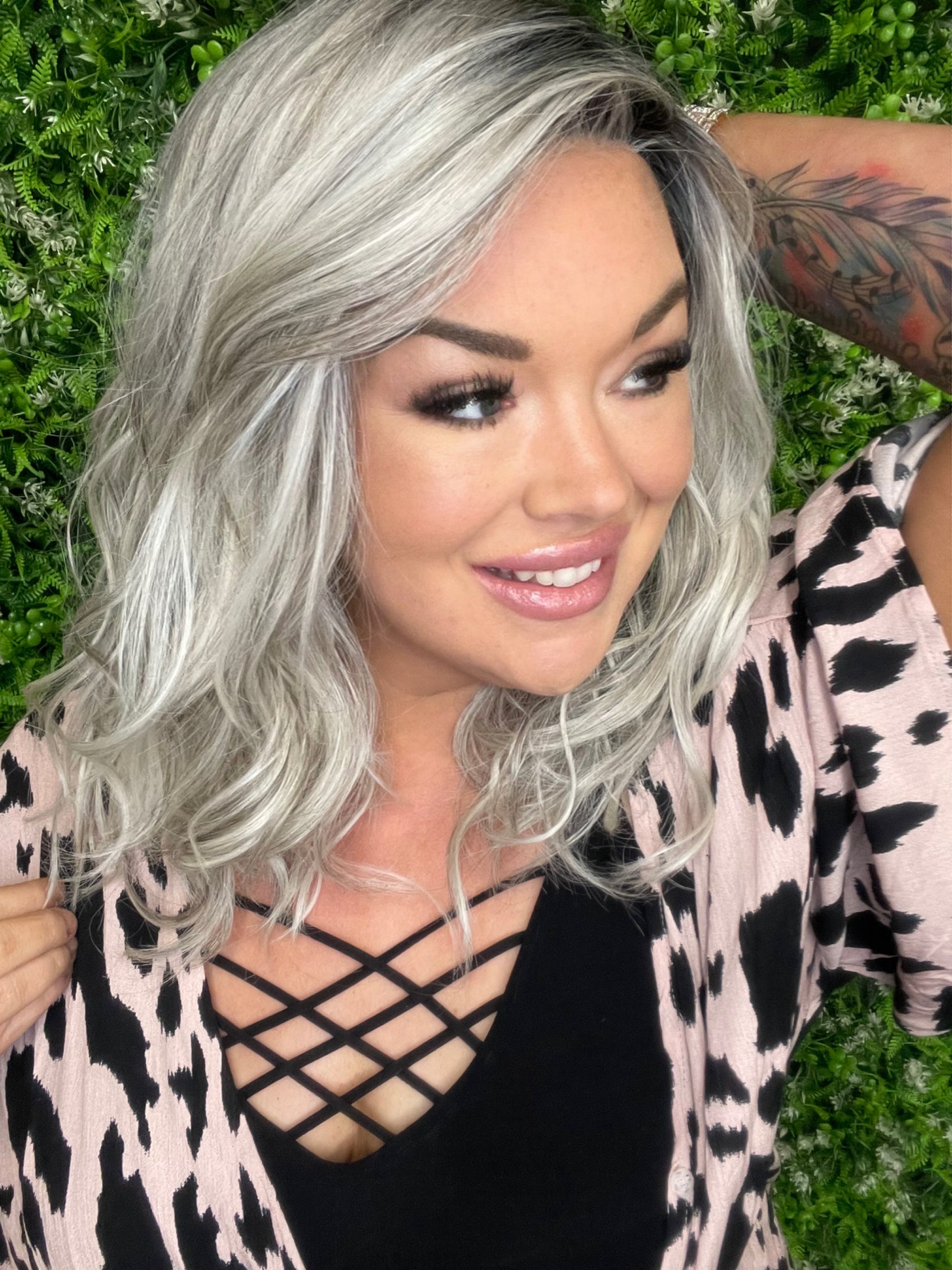 Deidre Silver Blonde HS Luxury Wig W6222