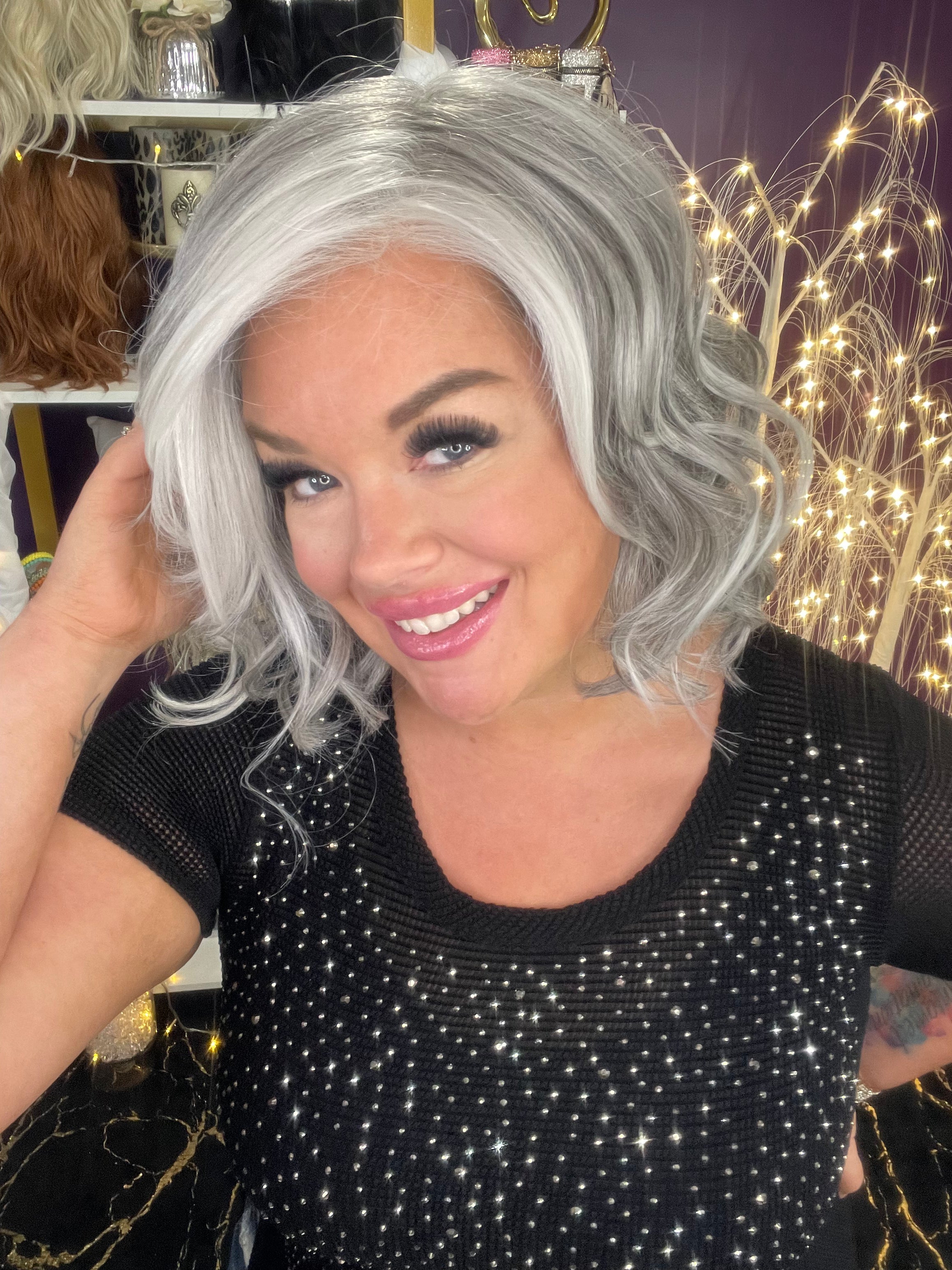 Dee Gradient Grey HS Luxury Wig W6178