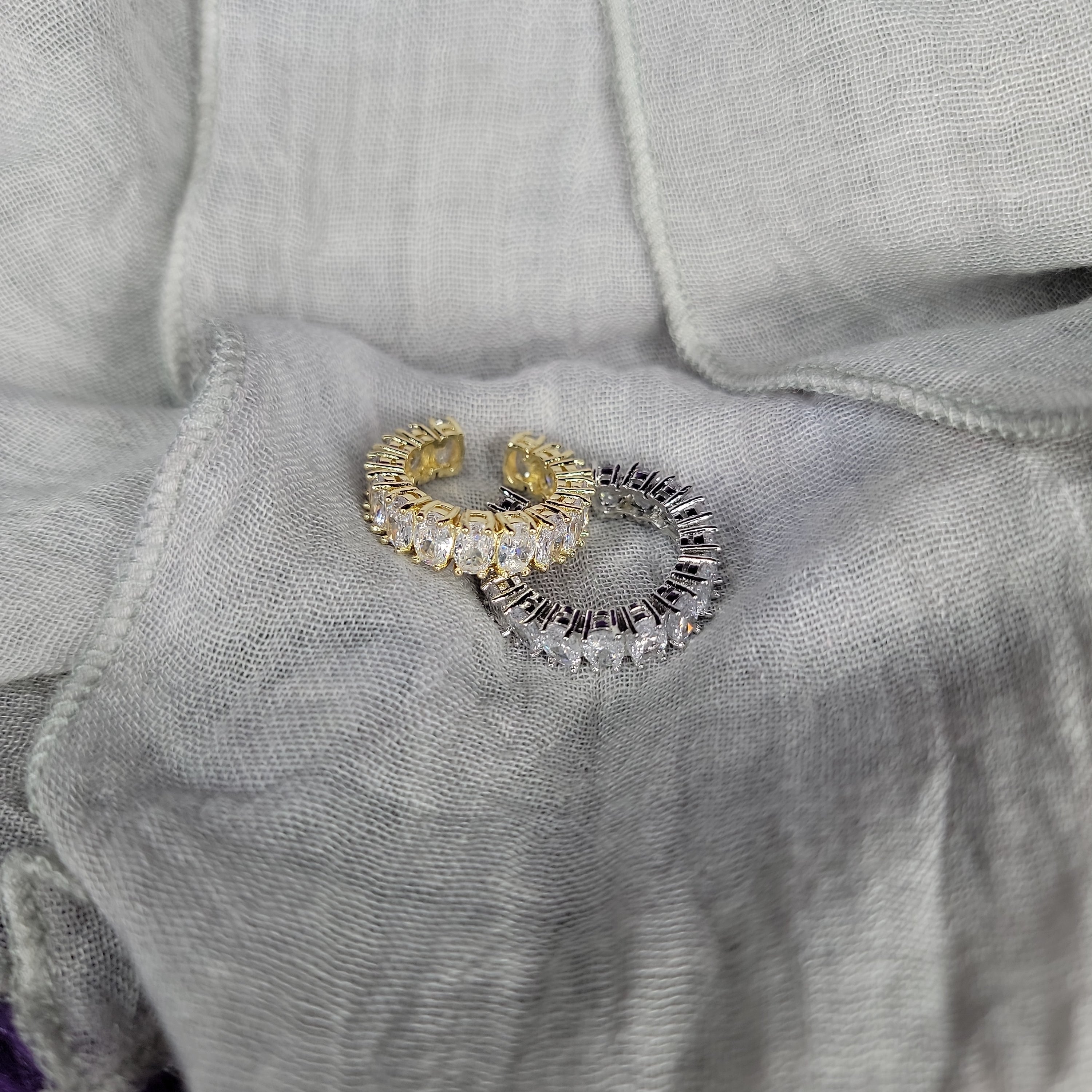 Adjustable CZ Anniversary band 7097