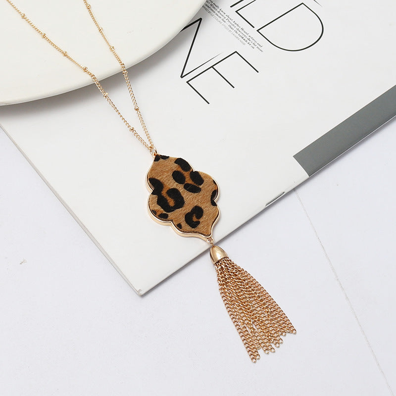Boho Style Long Tassel Necklace 7109
