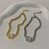 Links chain bracelet with square CZ Pendant 7123