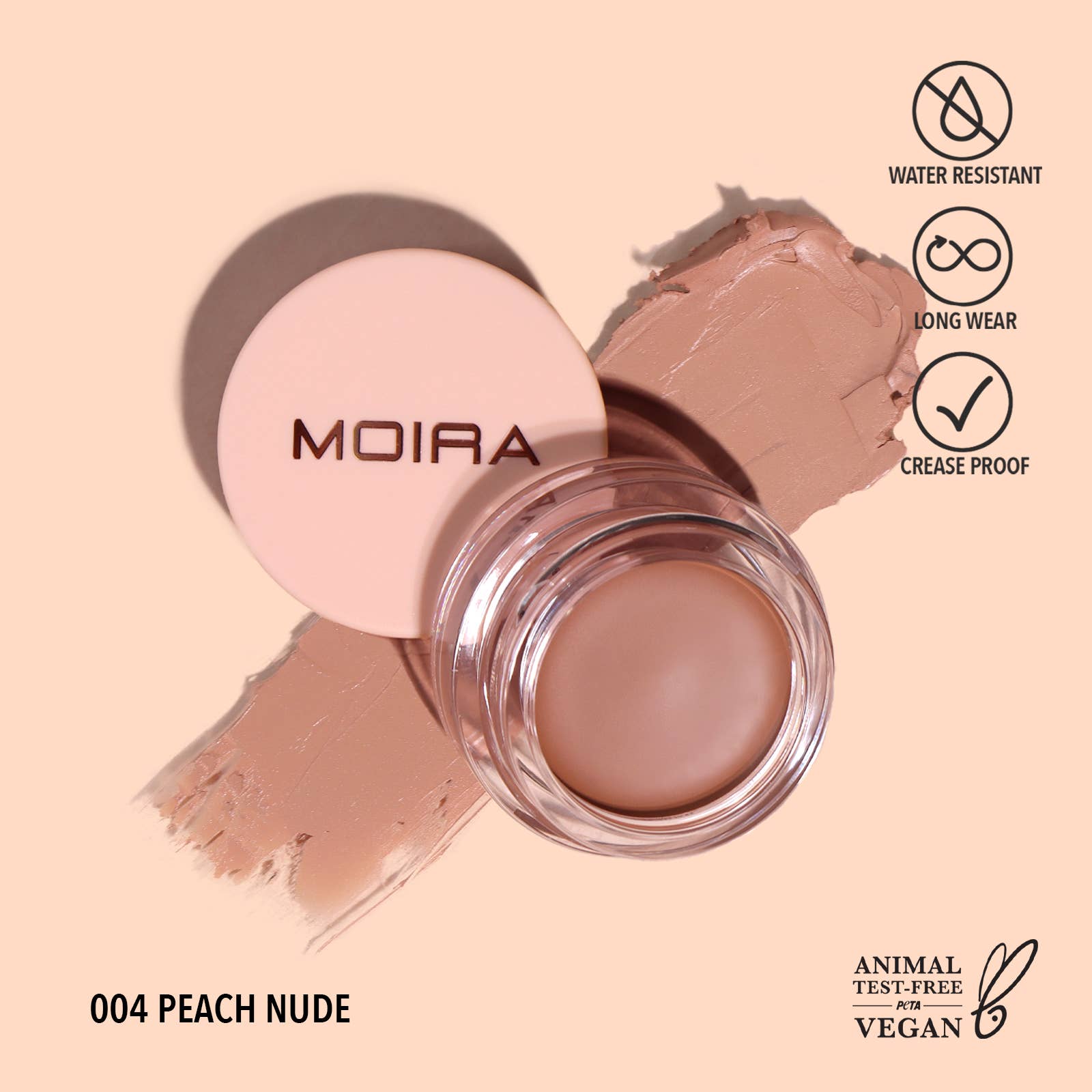 Lasting Priming Cream Shadow (004, Peach Nude) -S81