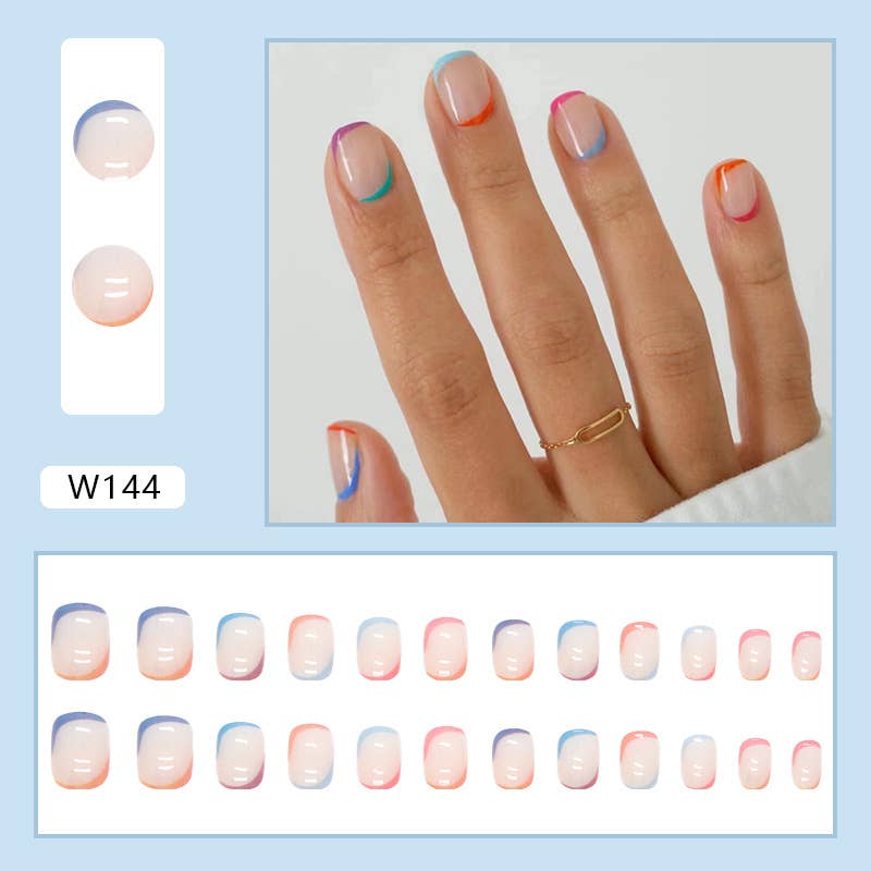 Multi Swirl -Nails A84