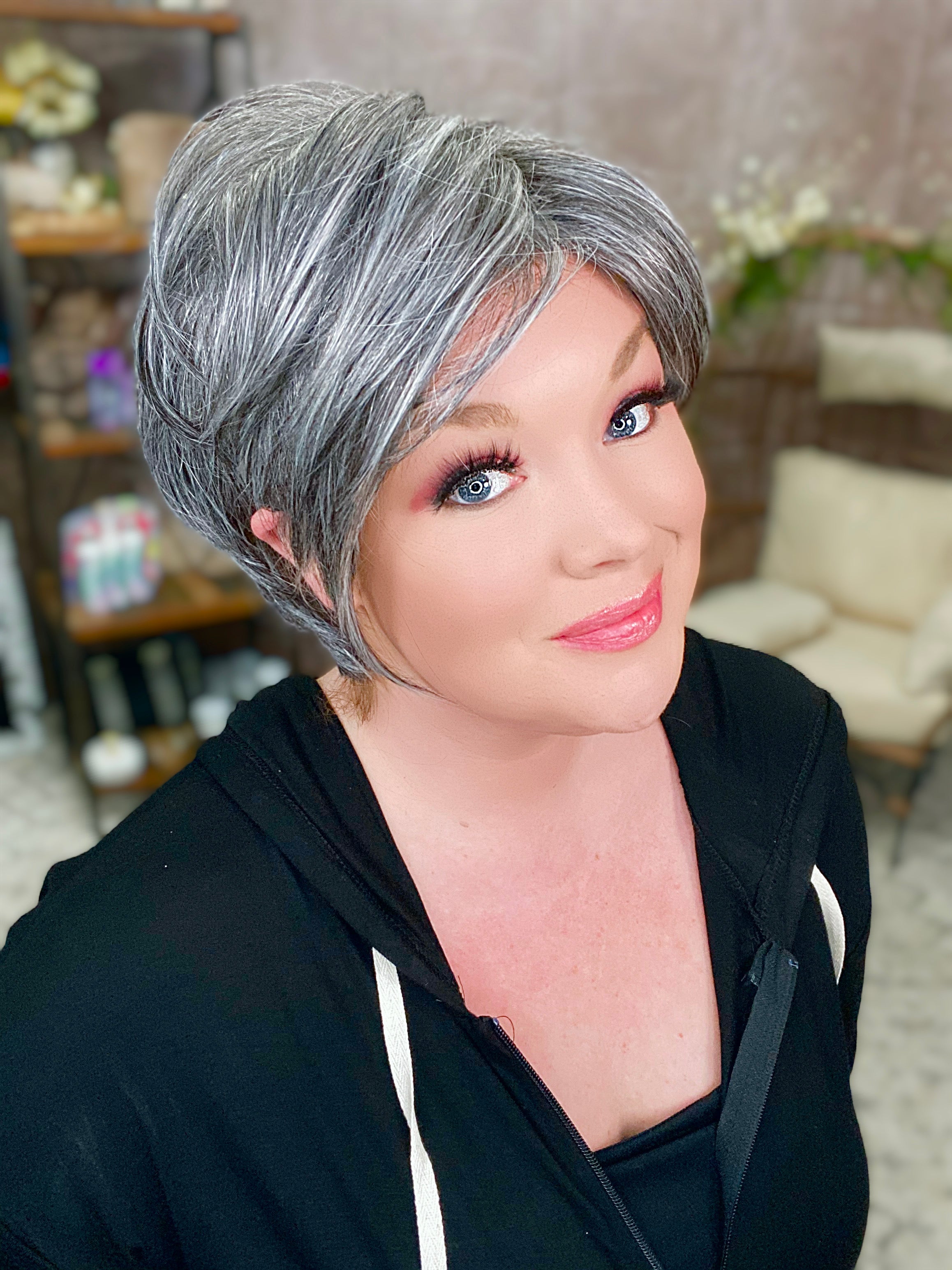Lena Salt & Pepper HS Luxury Wig FL1 DCT