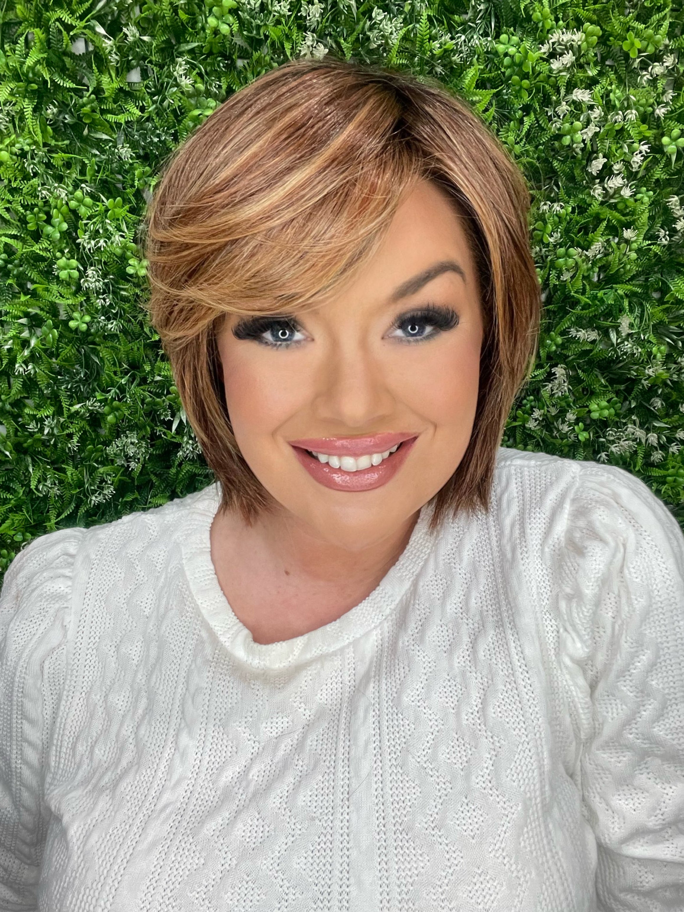 Peluca de lujo premium Emma Strawberry Mocha Swirl HS FL1