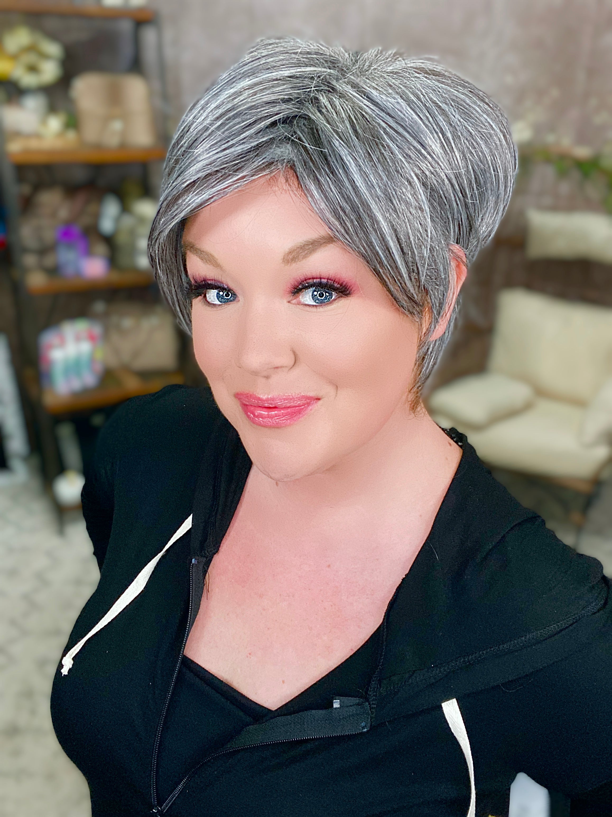 Lena Salt & Pepper HS Luxury Wig FL1 DCT