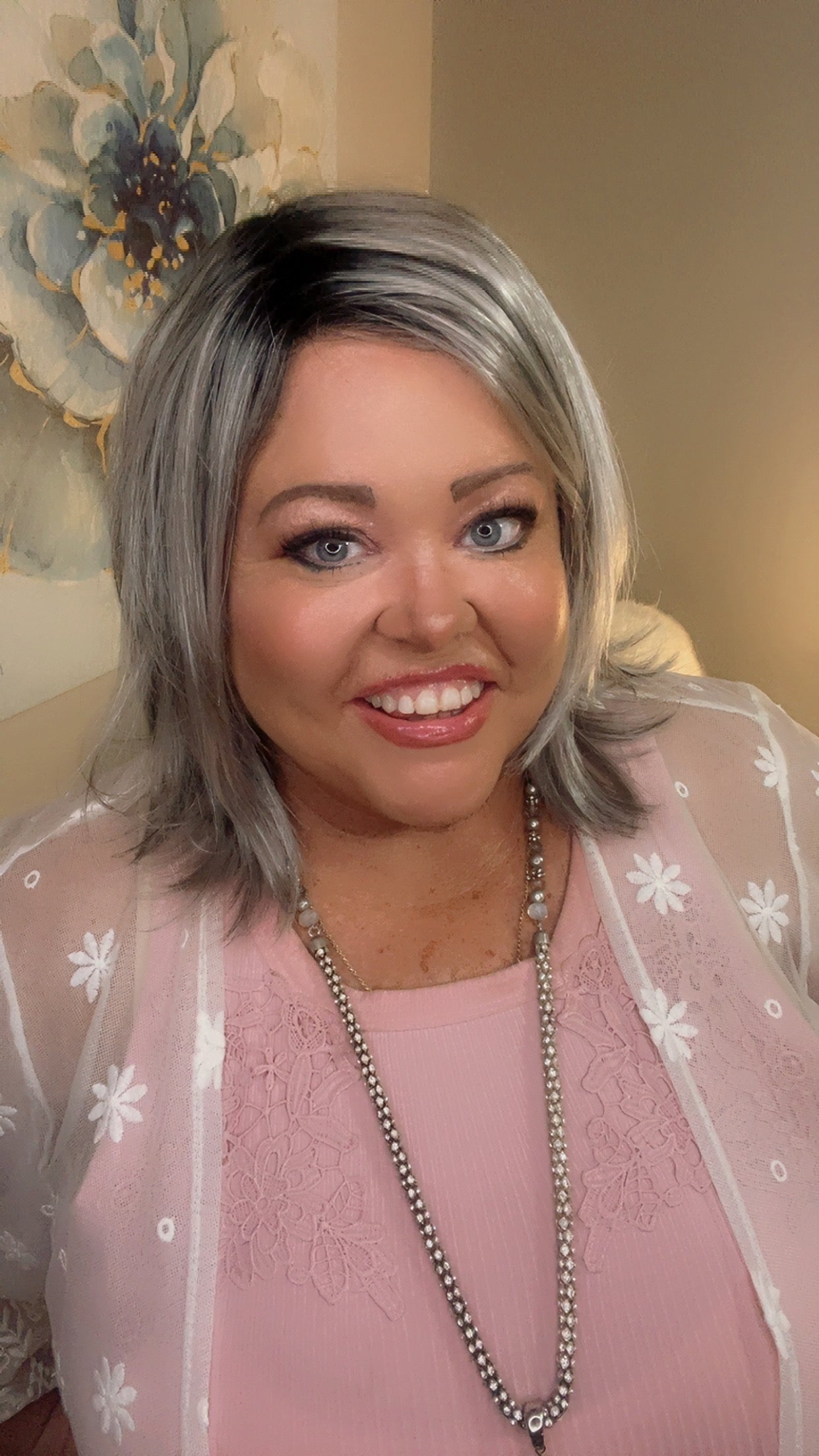 Julia Smoked Silver Cream NHS Signature Luxury Wig PA1