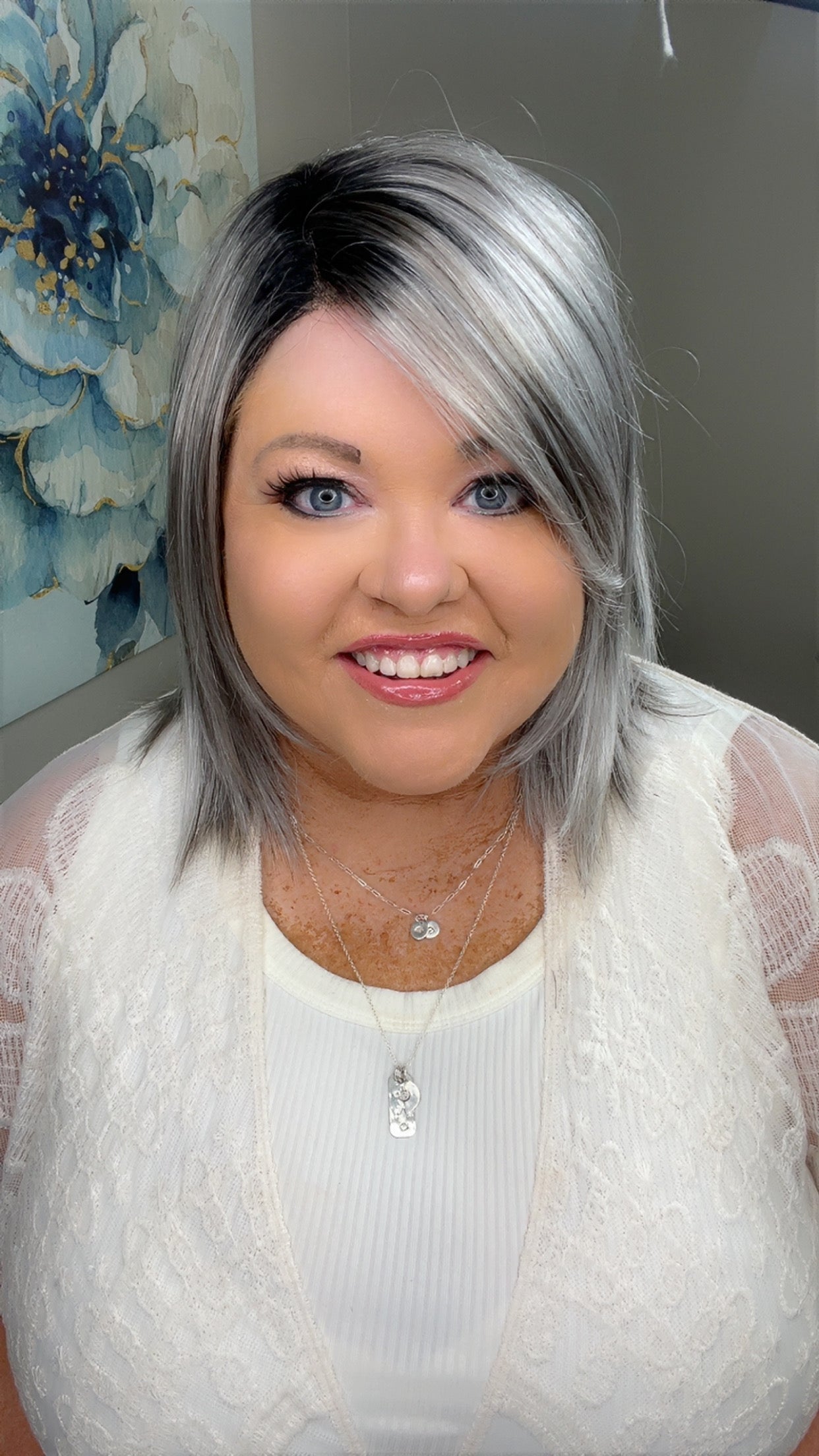 Tess Smoked Silver Cream NHS Signature Luxury Wig PA1
