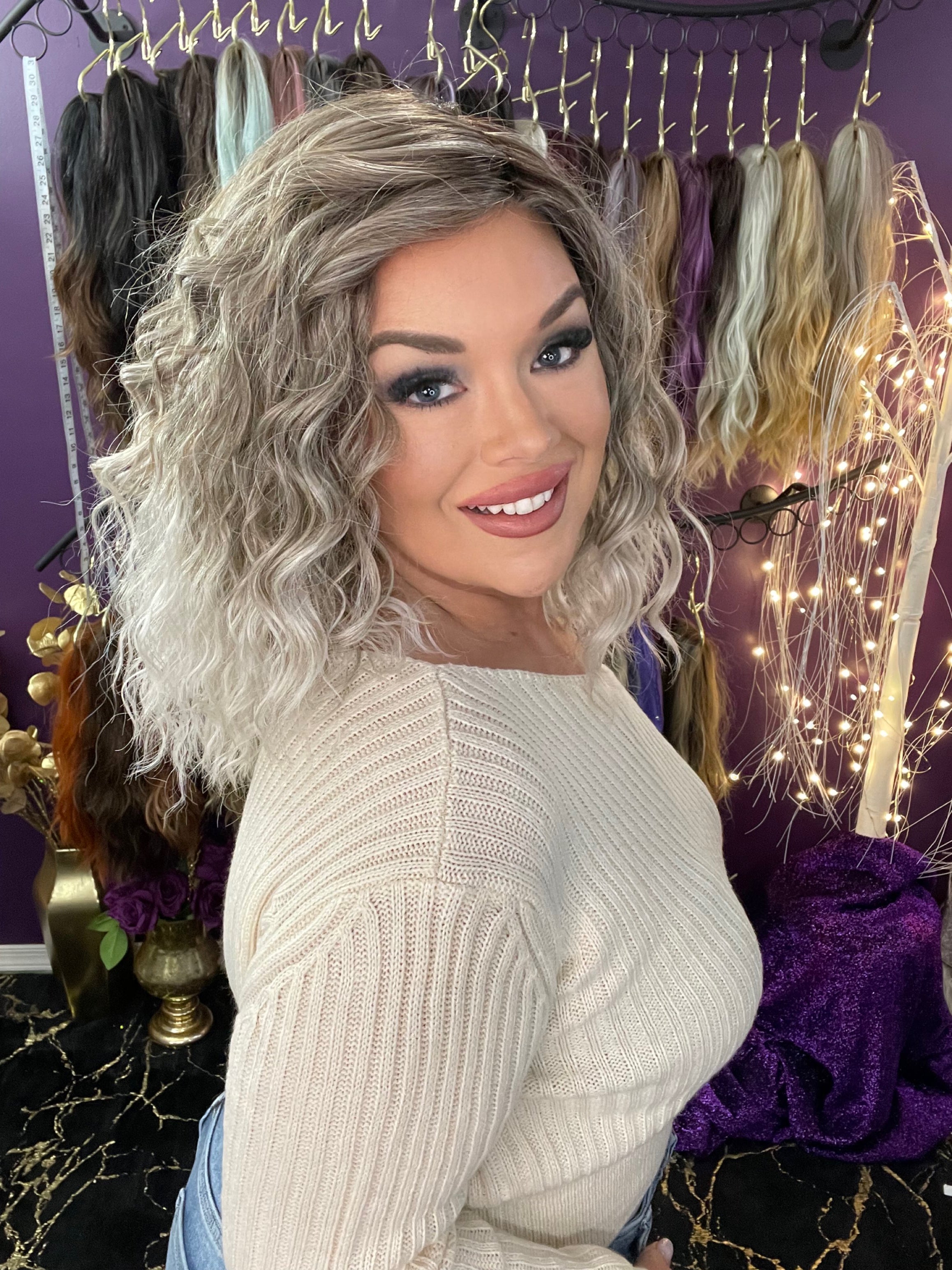 Stacy Ashy Blonde HS Luxury Wig CA1 W6277