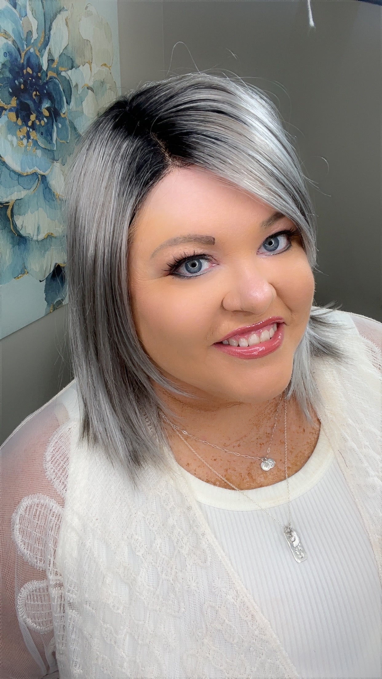 Tess Smoked Silver Cream NHS Signature Luxury Wig PA1
