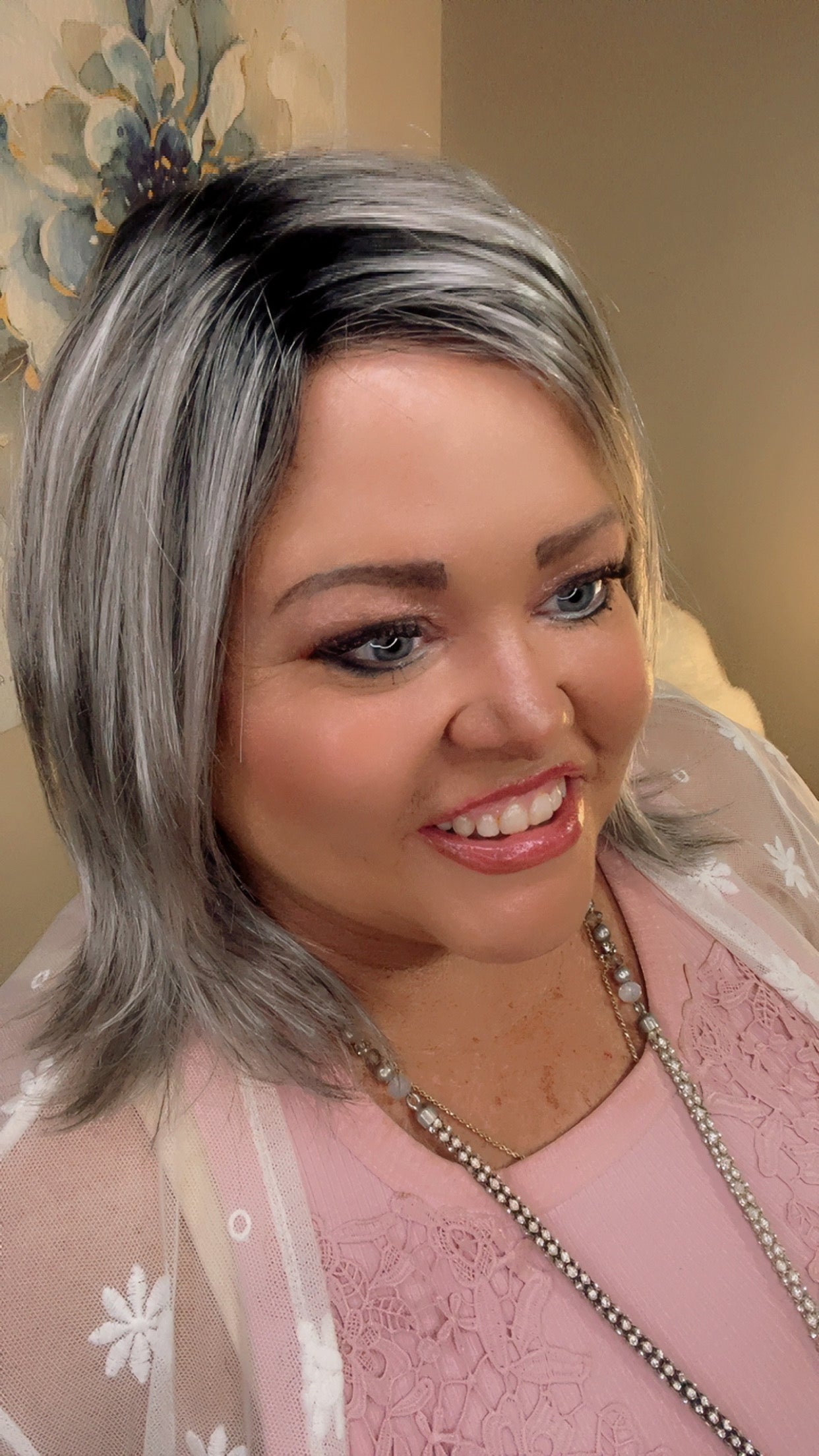 Julia Smoked Silver Cream NHS Signature Luxury Wig PA1