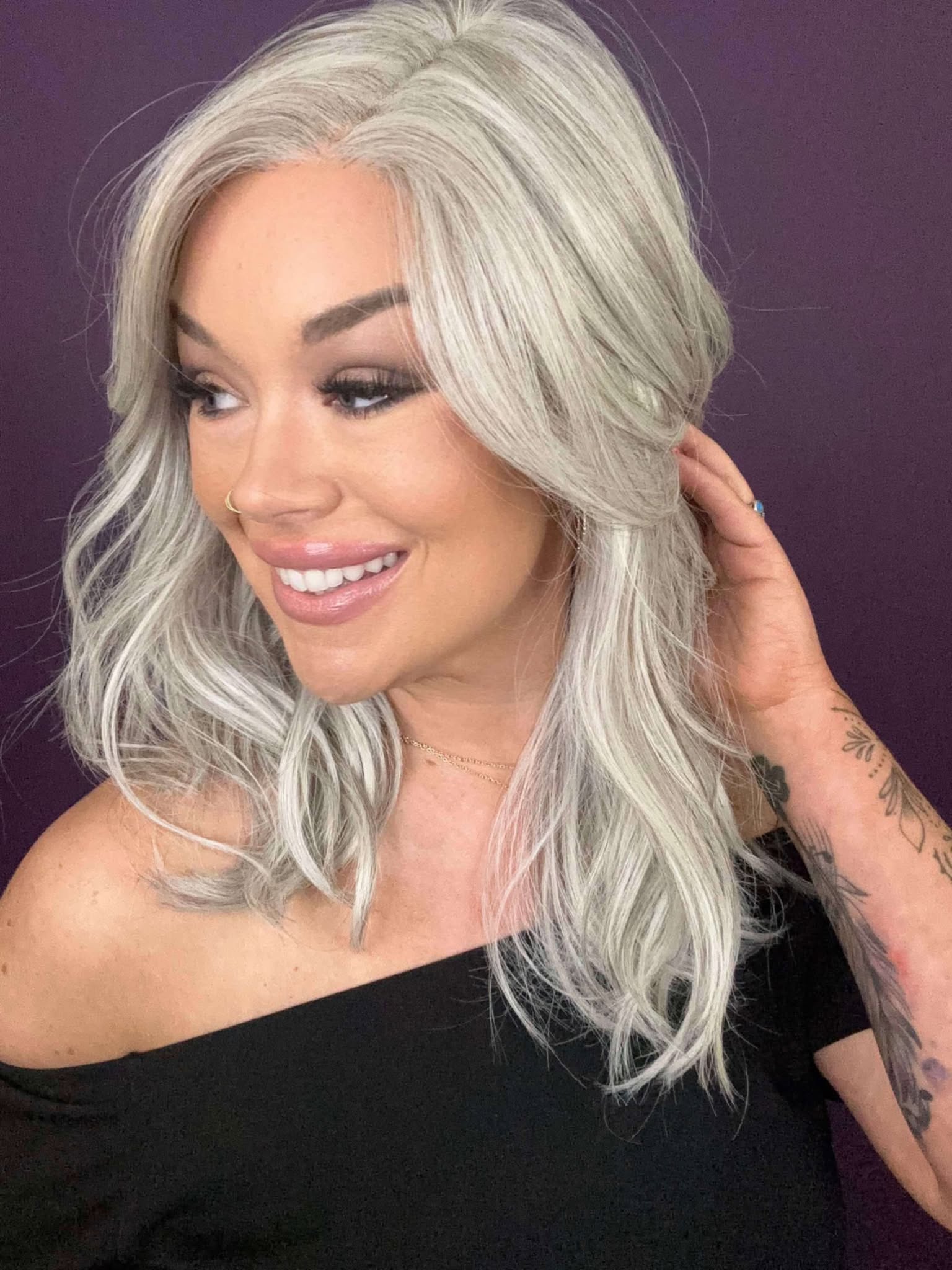 Riley Sterling Grey HS Comfort Luxury Wig CA1