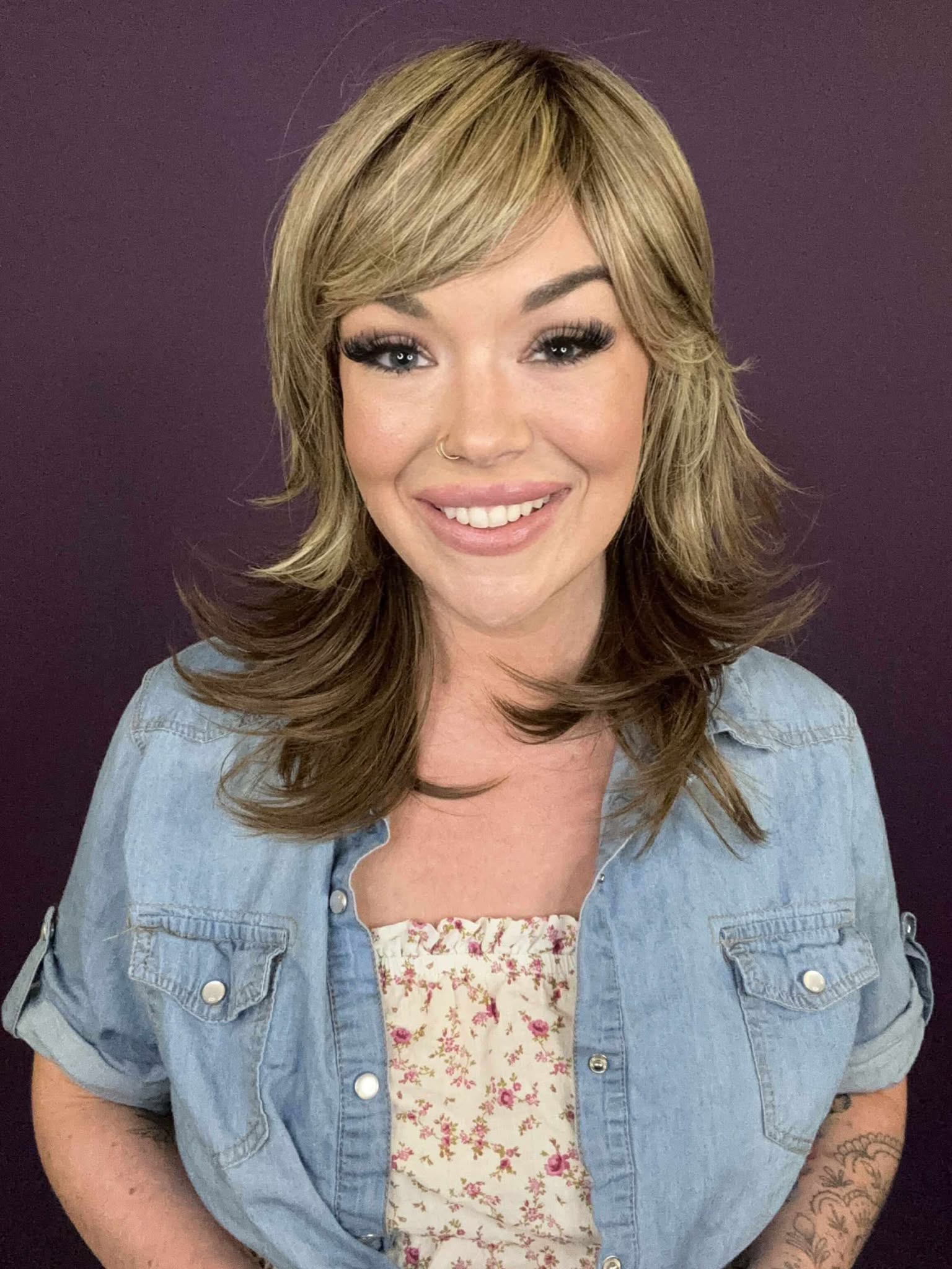 Violet Frosted Hazelnut HS Premium Luxury Wig FL1