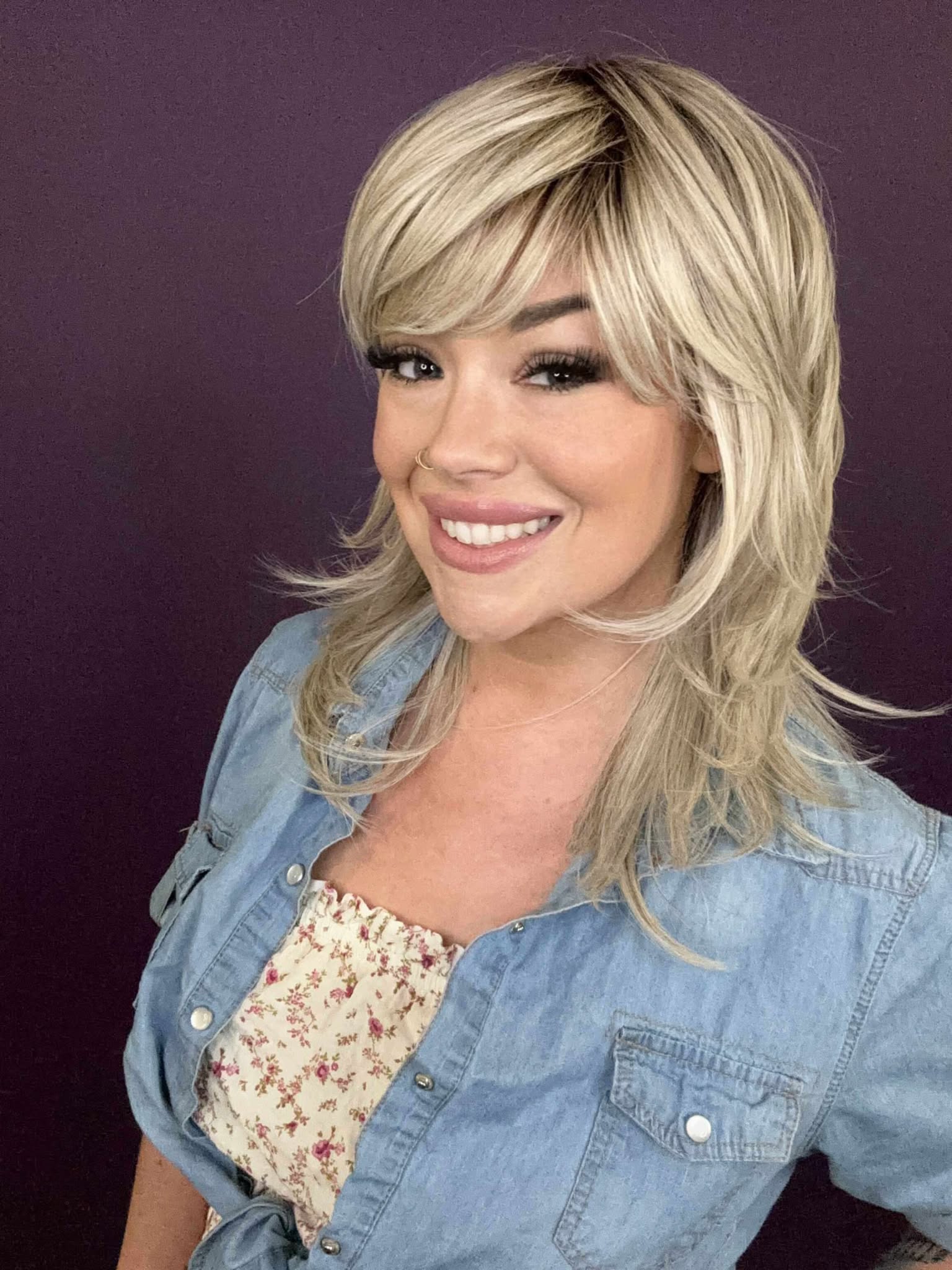 Violet Frosted Blonde HS Premium Luxury Wig FL1