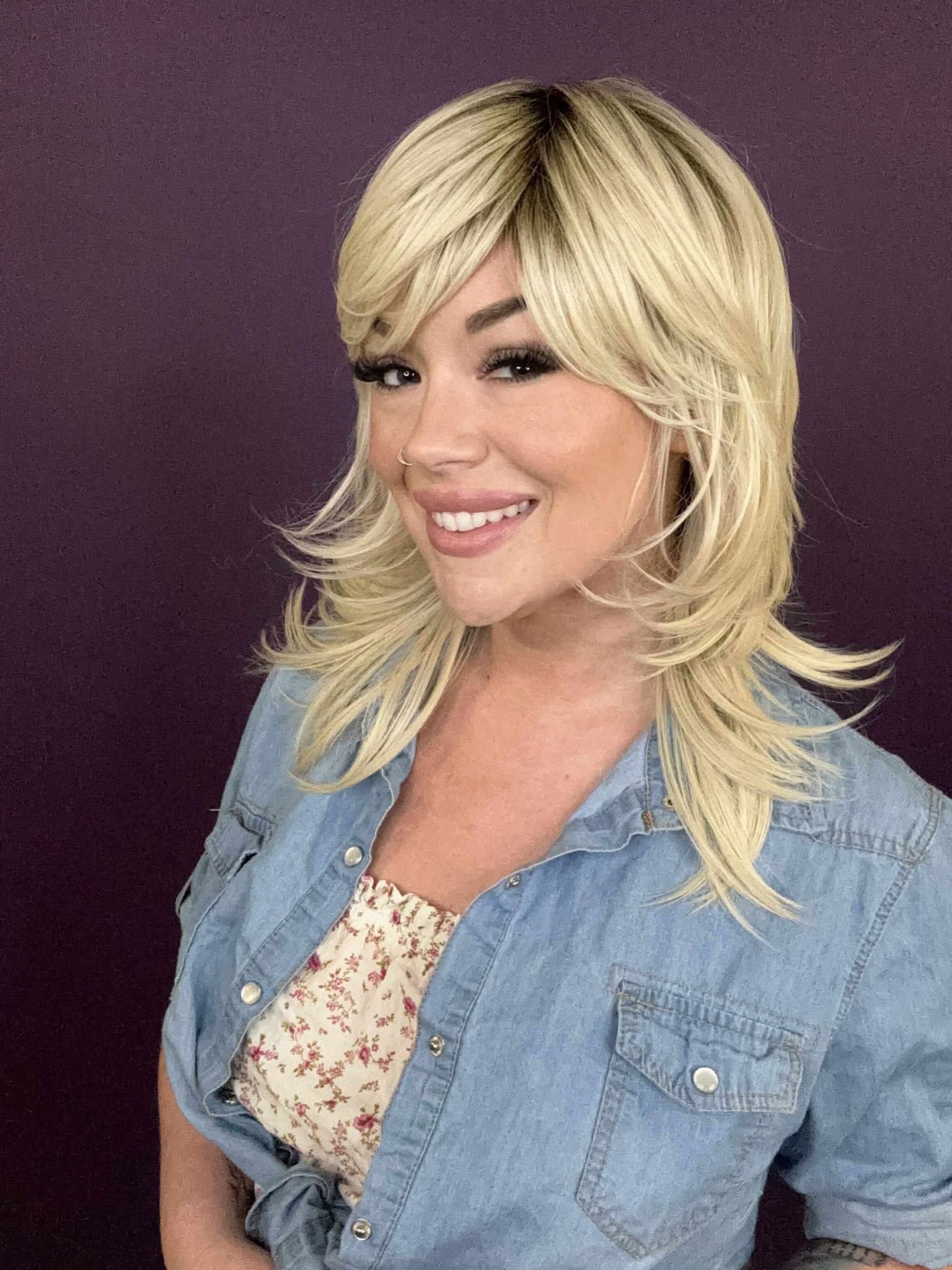 Violet Platinum Princess HS Premium Luxury Wig FL1
