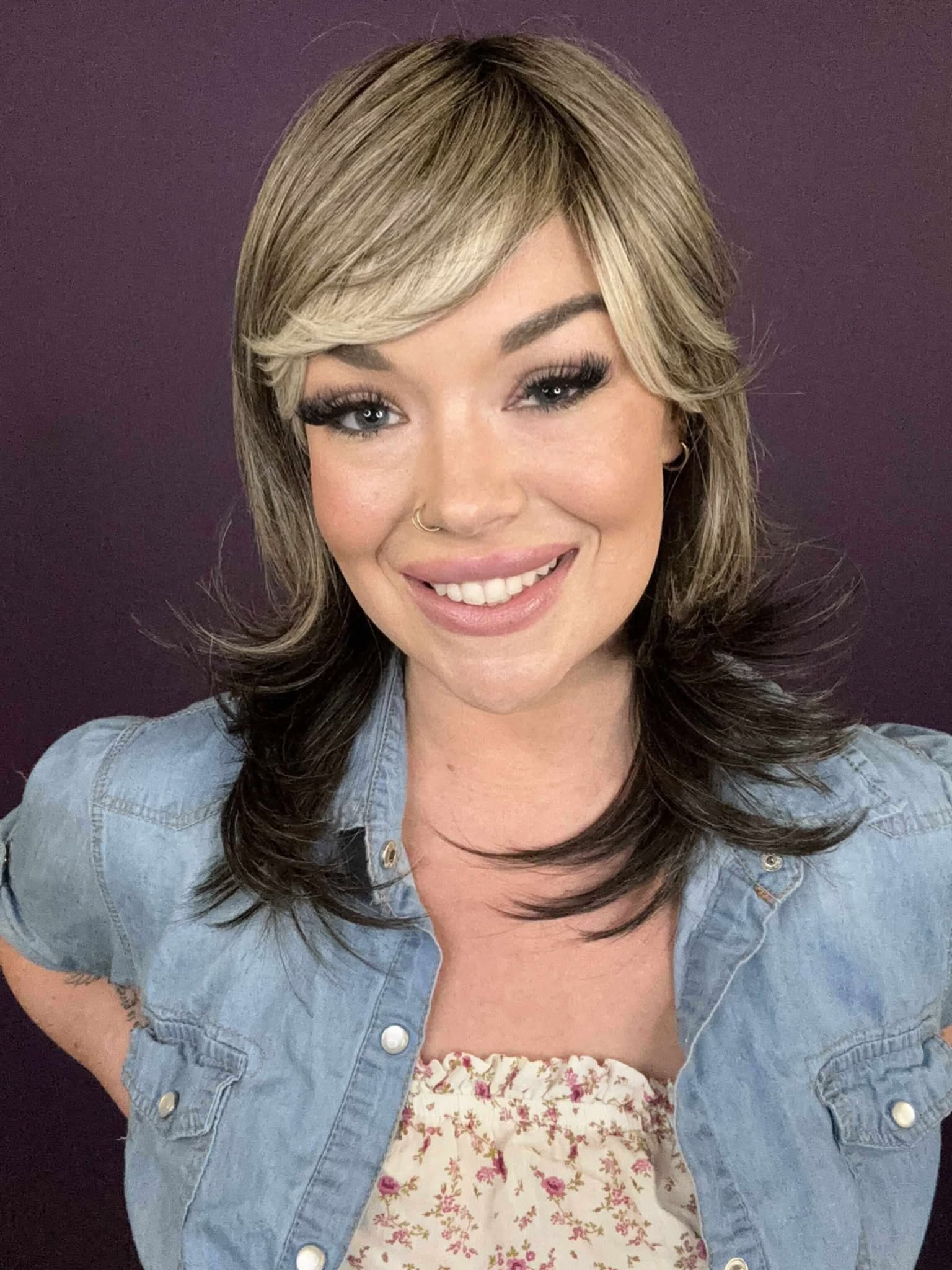 Violet Silver Fox HS Premium Luxury Wig FL1