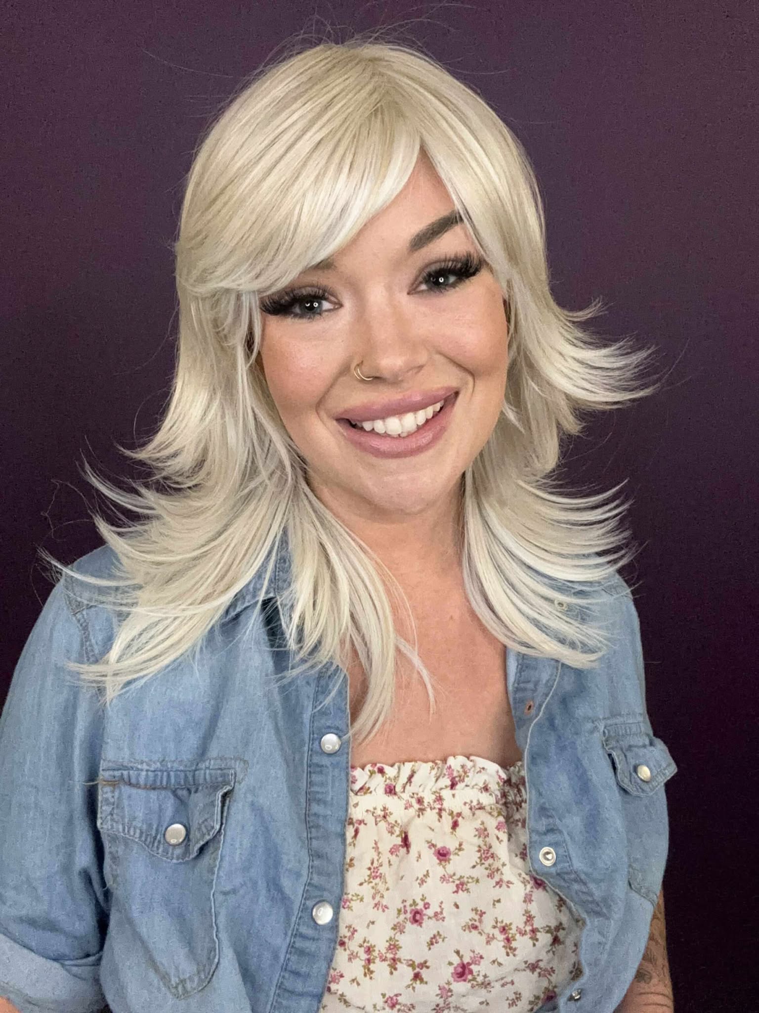 Violet Platinum Vanilla HS Premium Luxury Wig FL1
