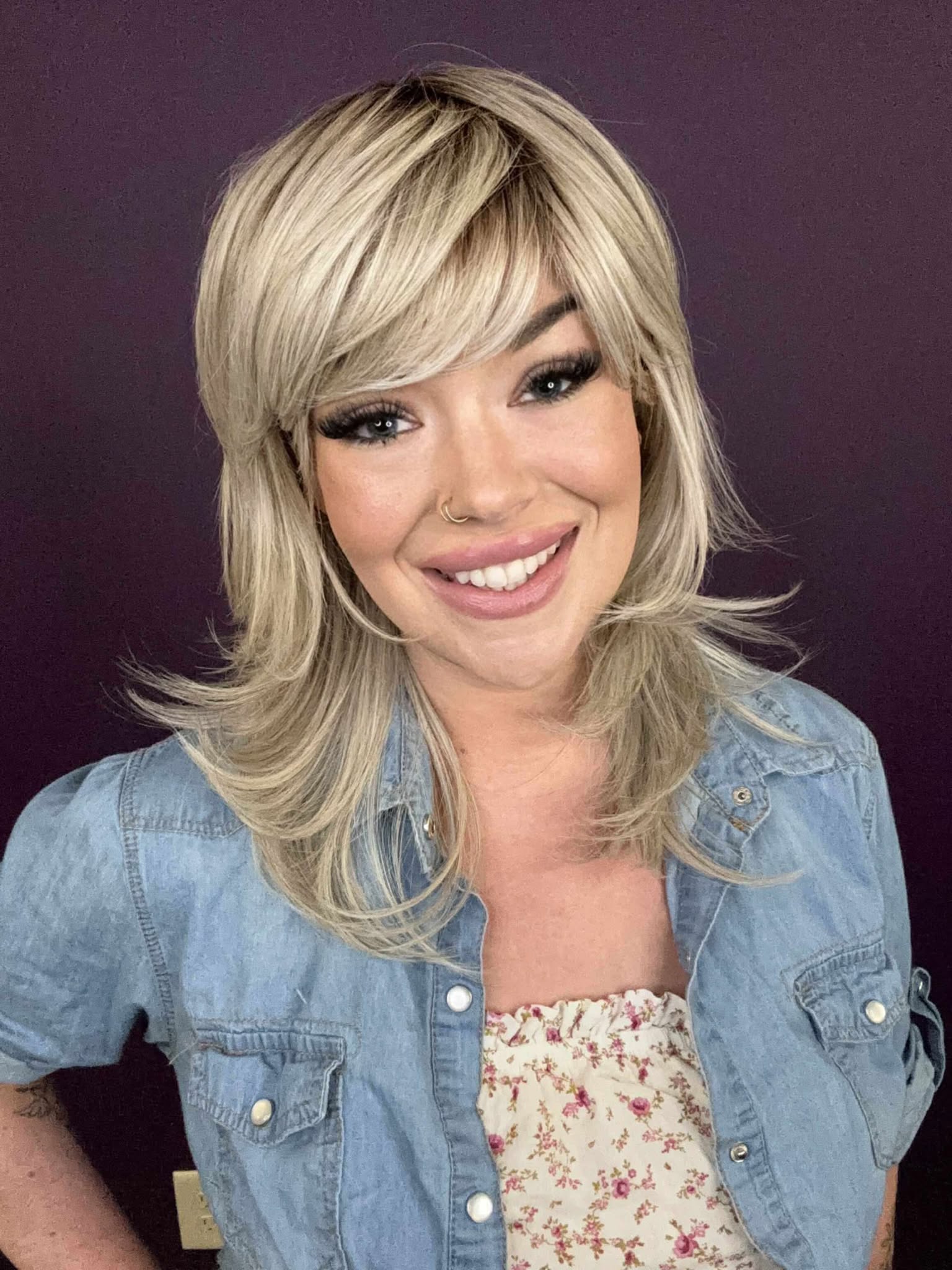 Violet Frosted Blonde HS Premium Luxury Wig FL1