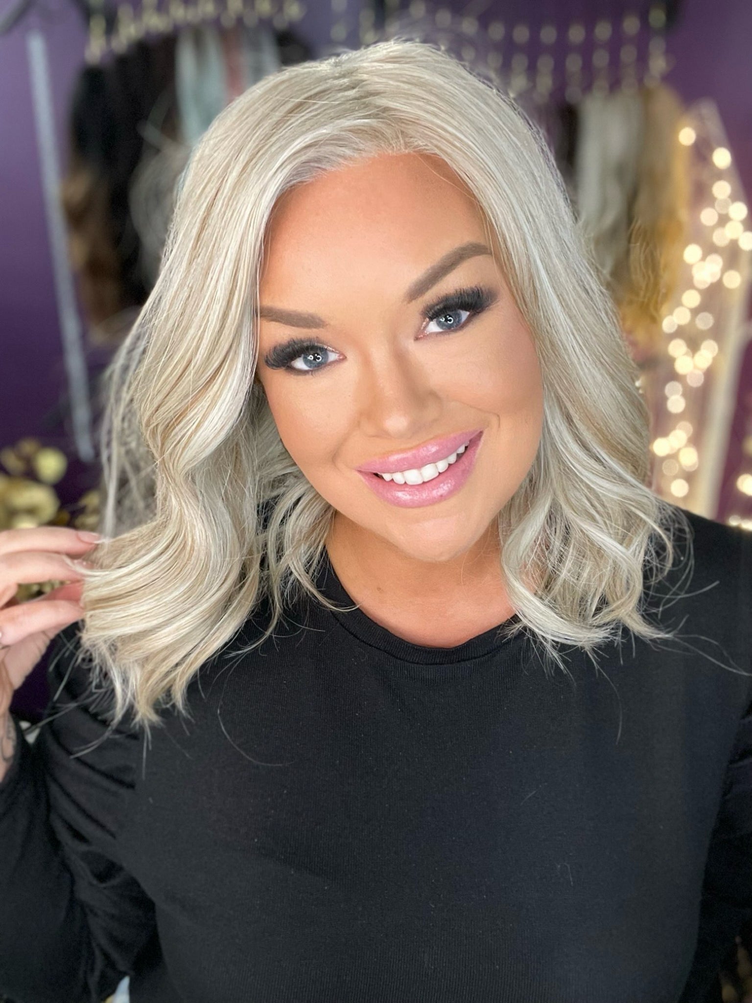 Bille Marshmallow Cream HT HS Platinum Luxury Wig Sample A Not Returnable