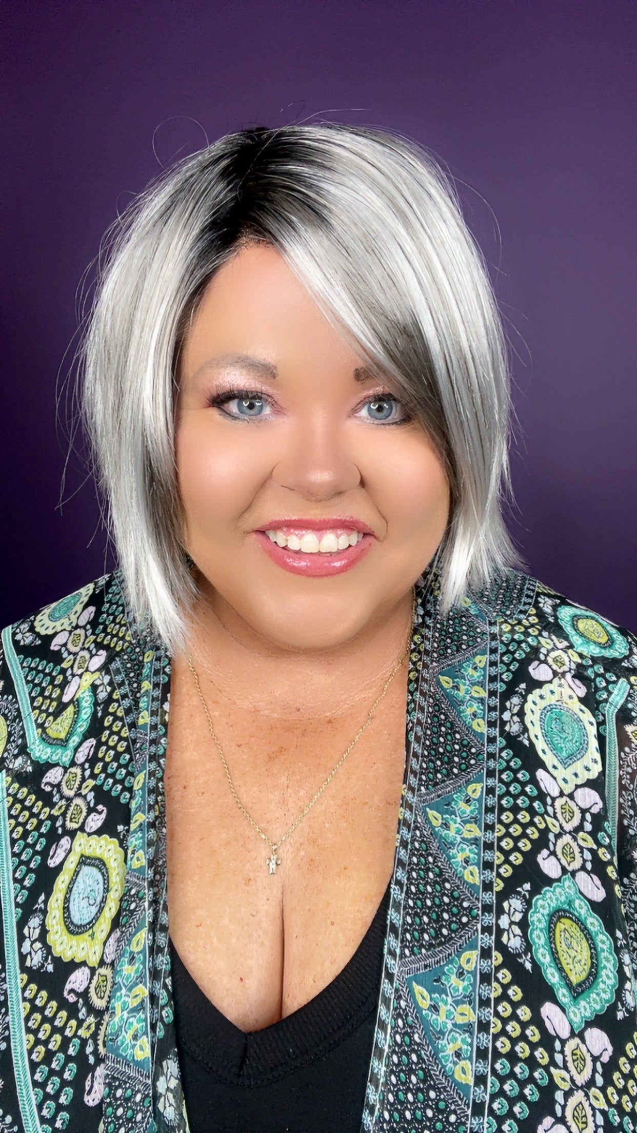 Giselle Smoked Silver Cream NHS Signature Luxury Wig PA1