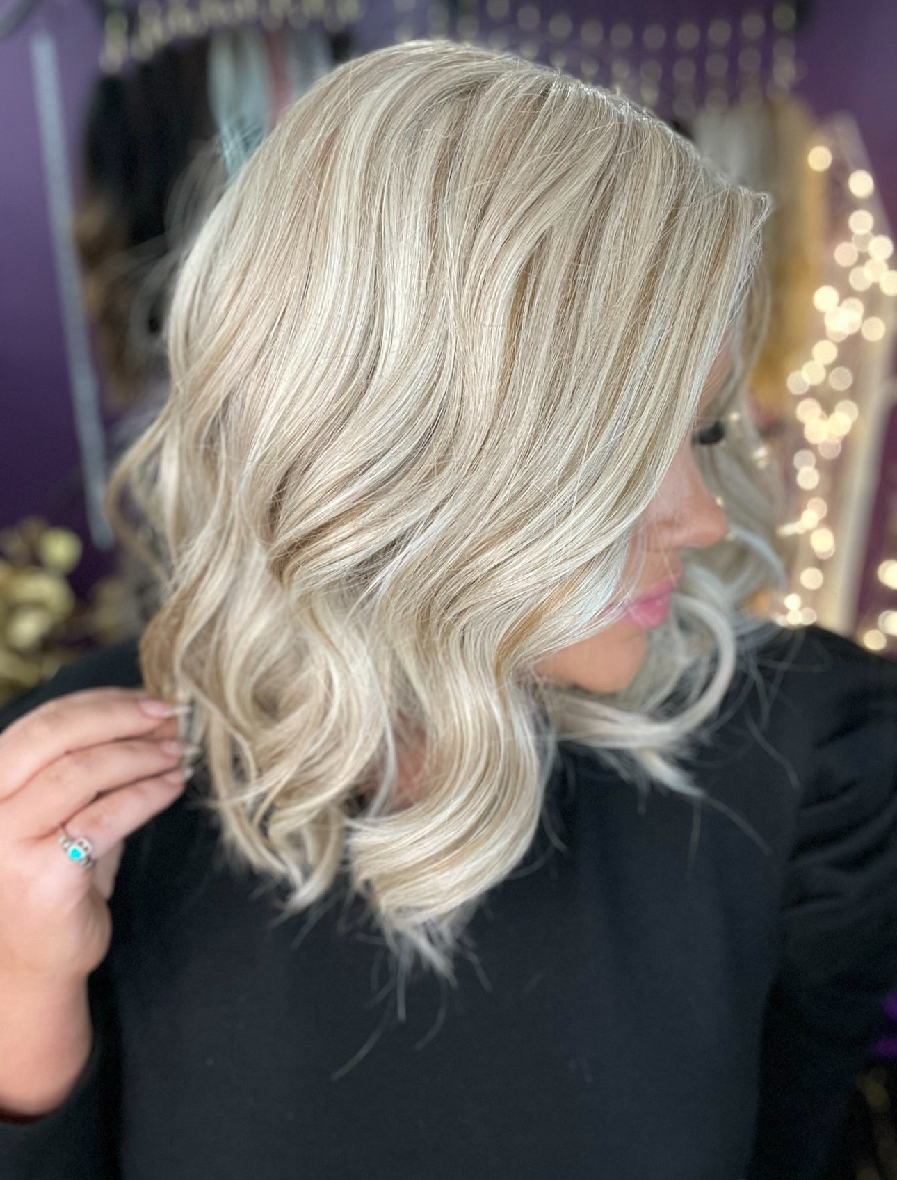 Bille Marshmallow Cream HT HS Platinum Luxury Wig Sample A Not Returnable