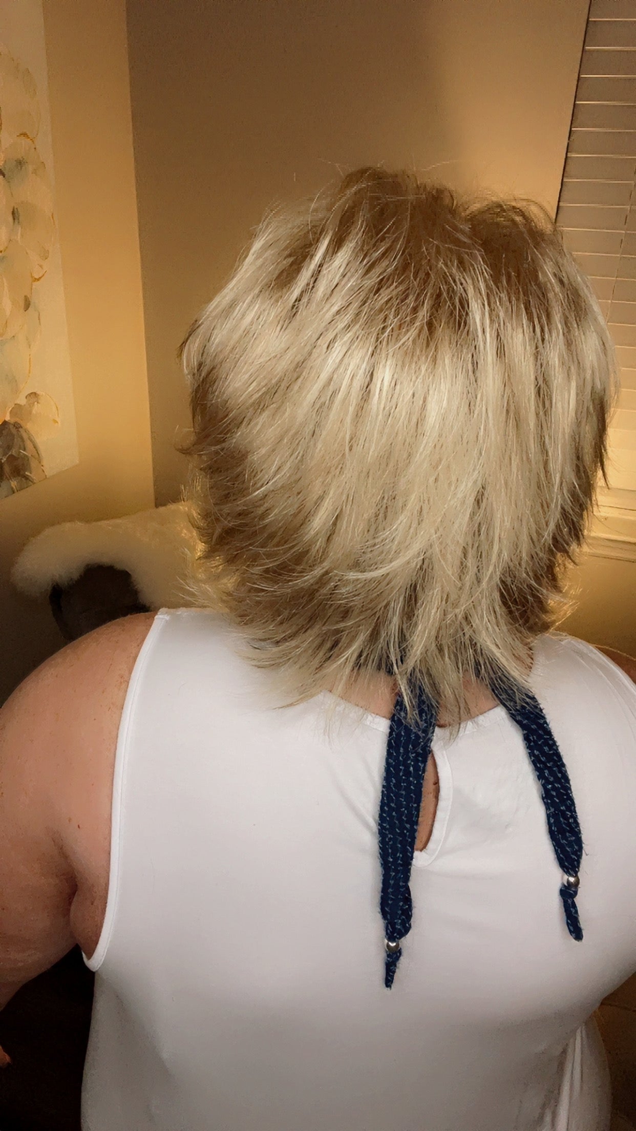 Louise Satin Gold NHS Premium Luxury Wig FL1