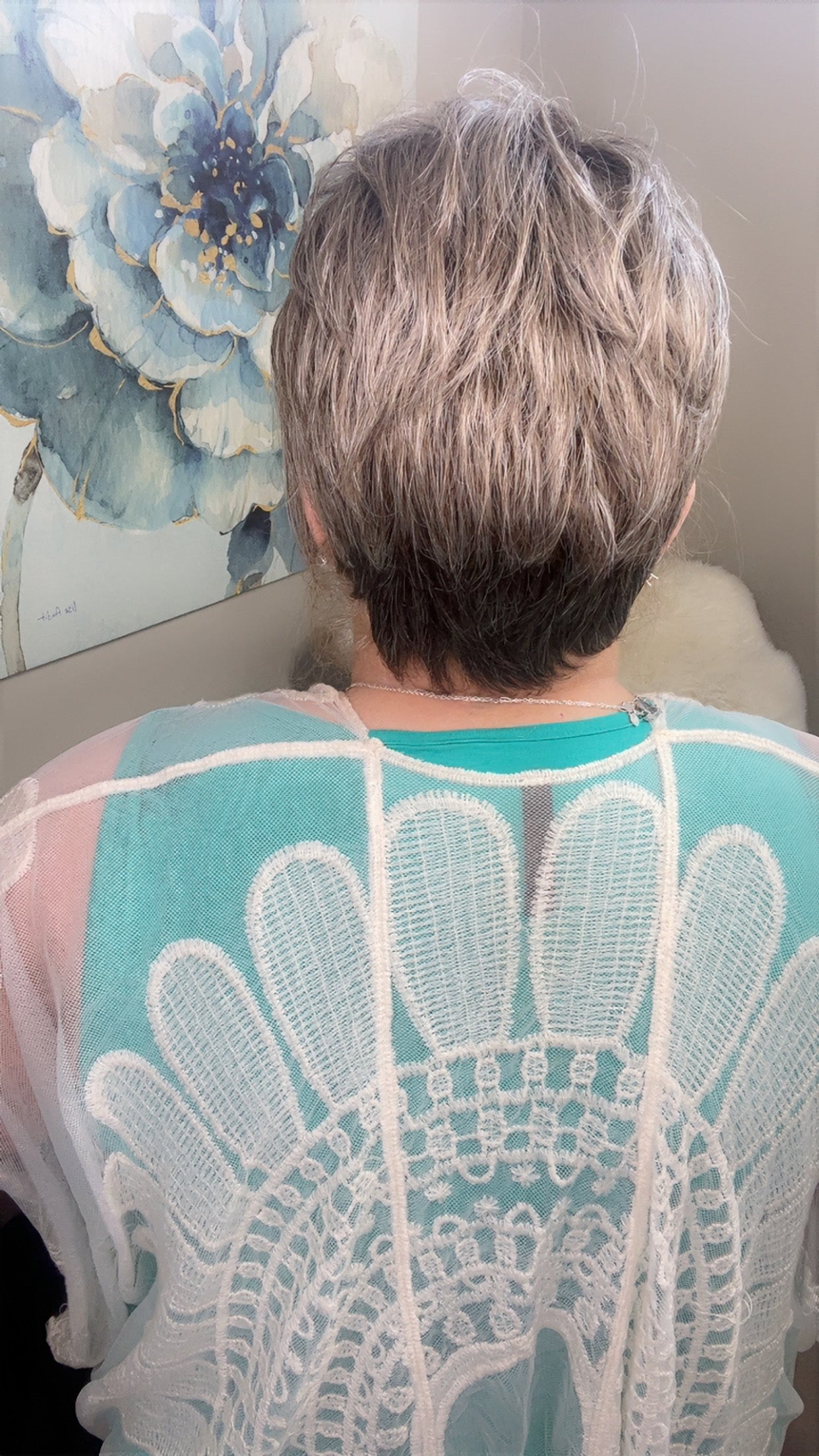 Alice – Luxury Wig by Chic Lifestyle Shown in Silver Fox.