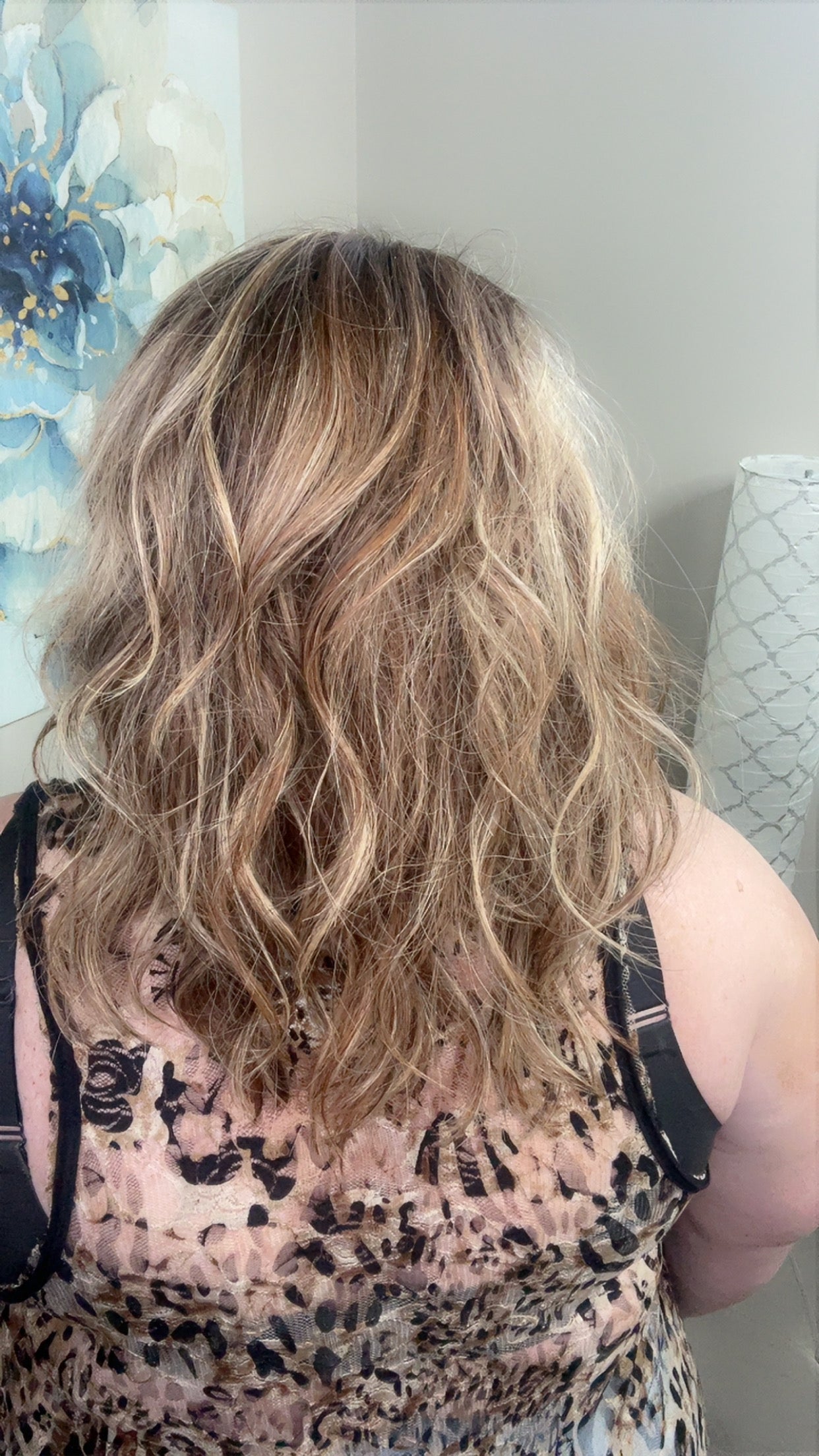 Human Hair Wig 1006 16" Hand-Tied Light Brown with Blonde Blend