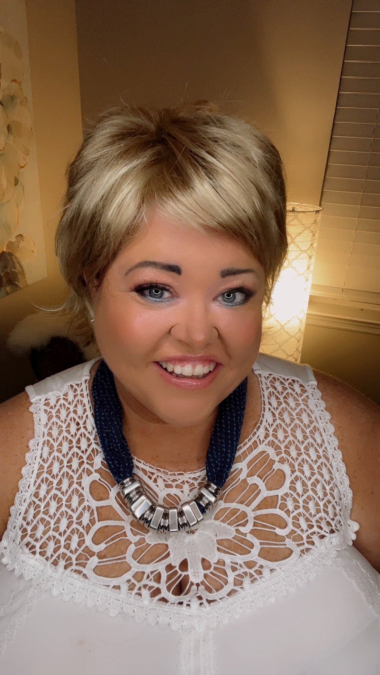 Louise Satin Gold NHS Premium Luxury Wig FL1