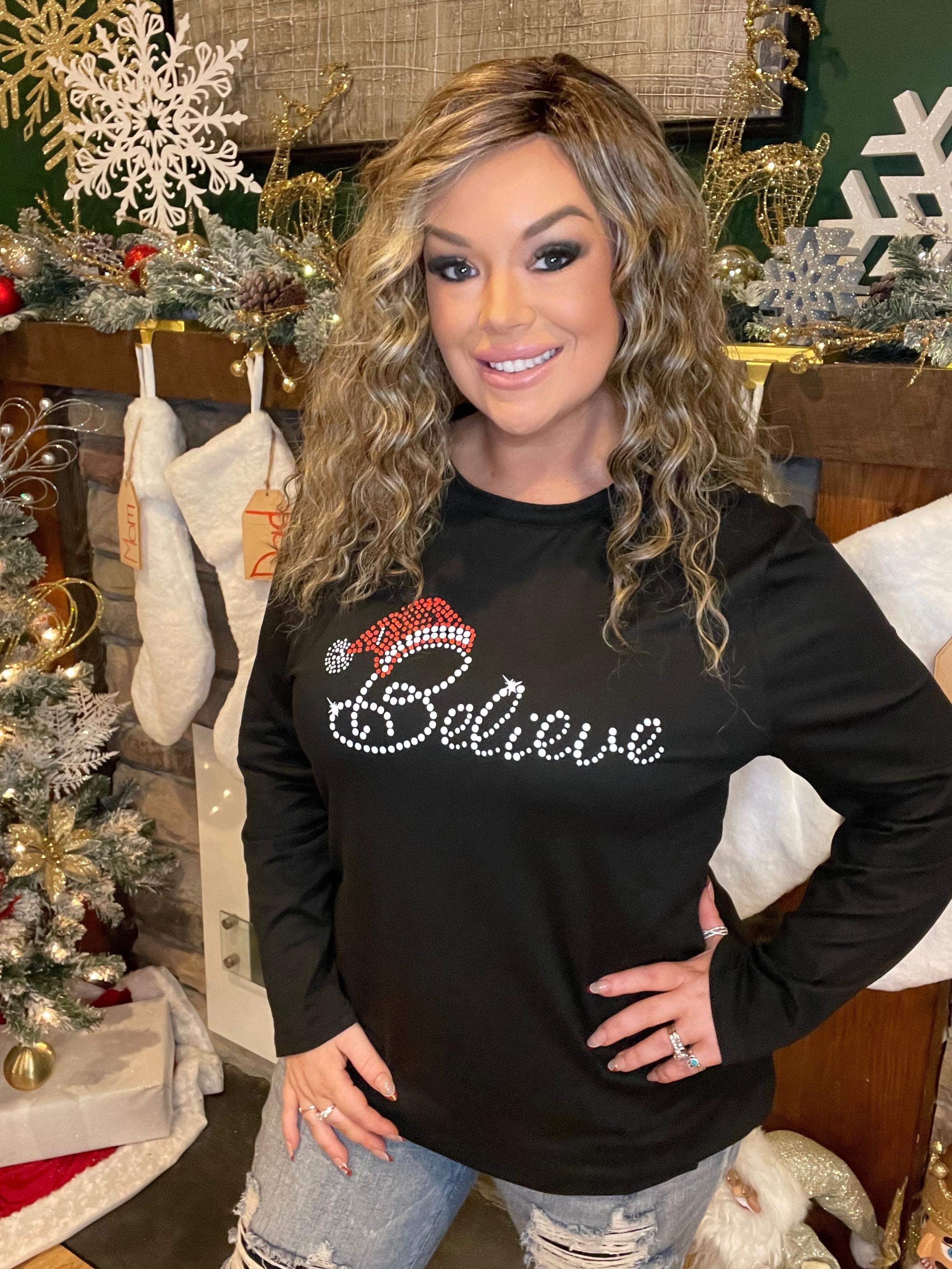 Believe in Christmas Plus-Size T-Shirt  AKL -401  Ships 14 Days