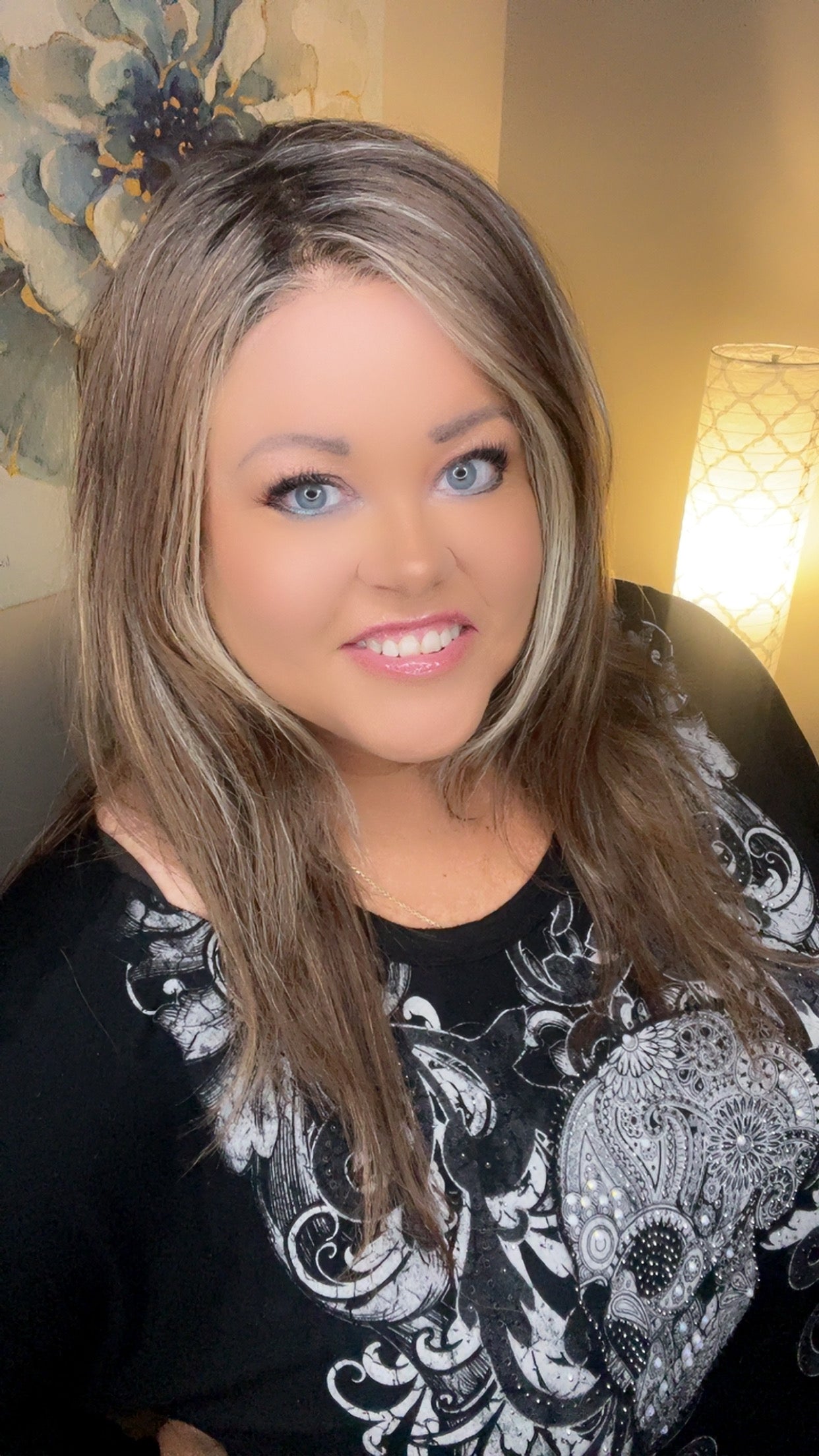 BLAZE – Luxury Wig by Chic Lifestyle Shown in Dark Amber.