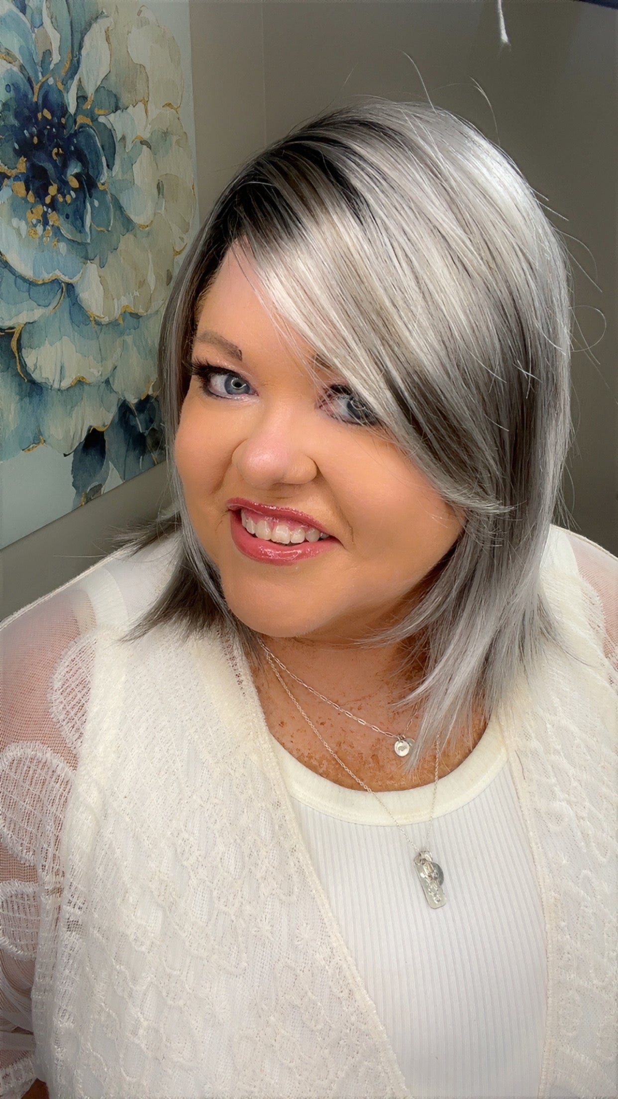 Tess Smoked Silver Cream NHS Signature Luxury Wig PA1