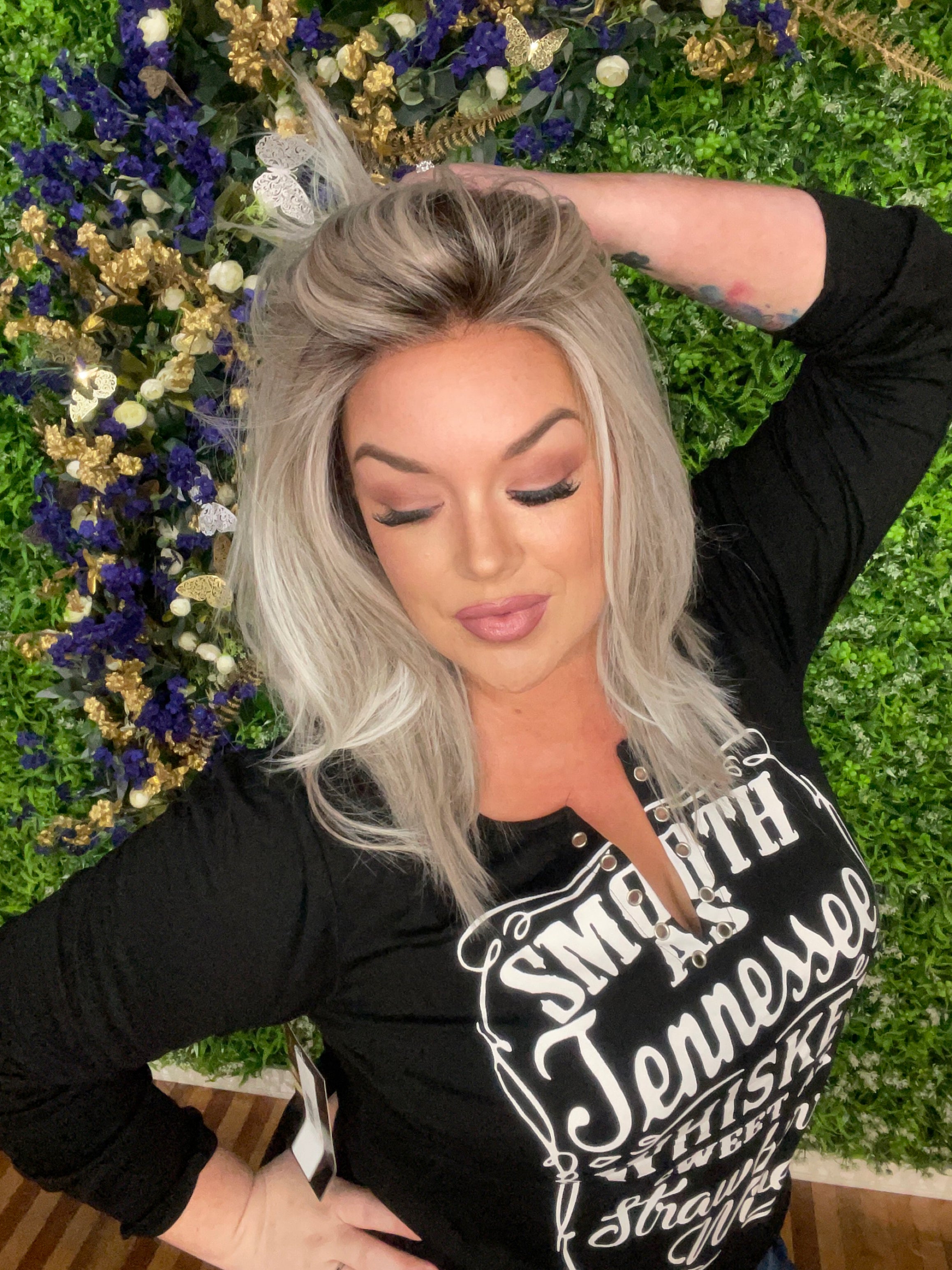 CIRI – Luxury Wig by Chic Lifestyle Shown in Frosted Blonde.