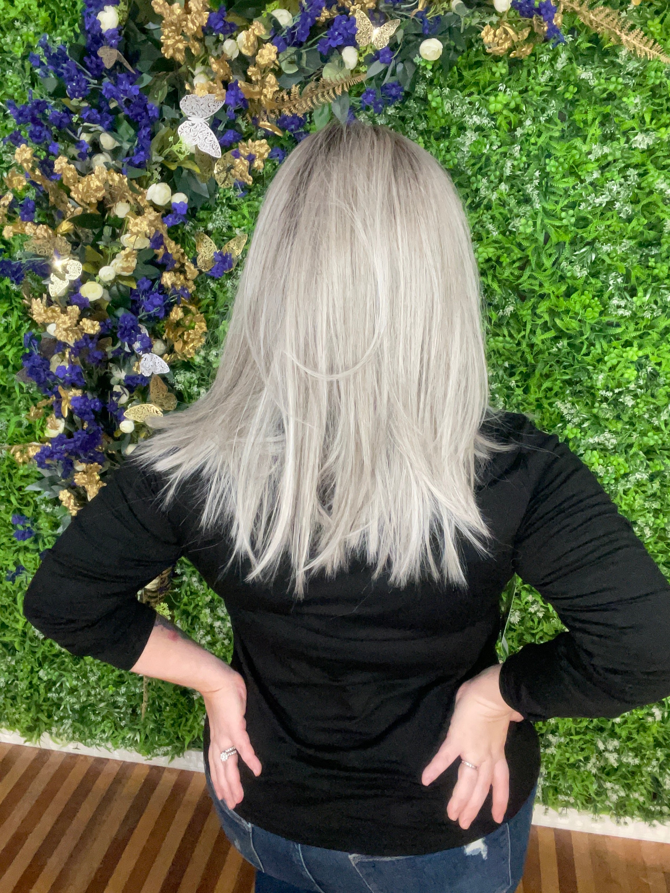 CIRI – Luxury Wig by Chic Lifestyle Shown in Frosted Blonde.