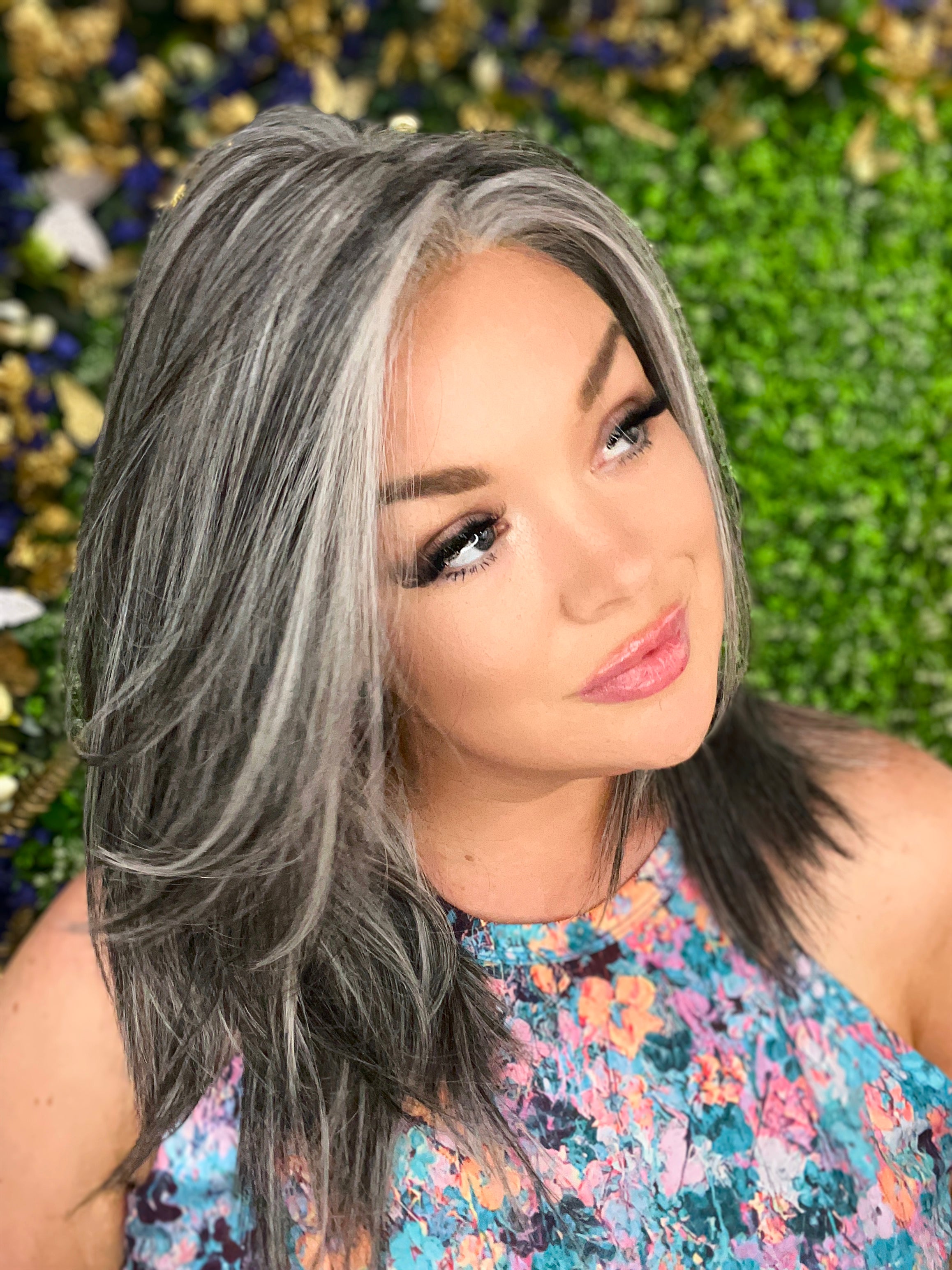 CIRI – Luxury Wig by Chic Lifestyle Shown in Salt And Pepper.