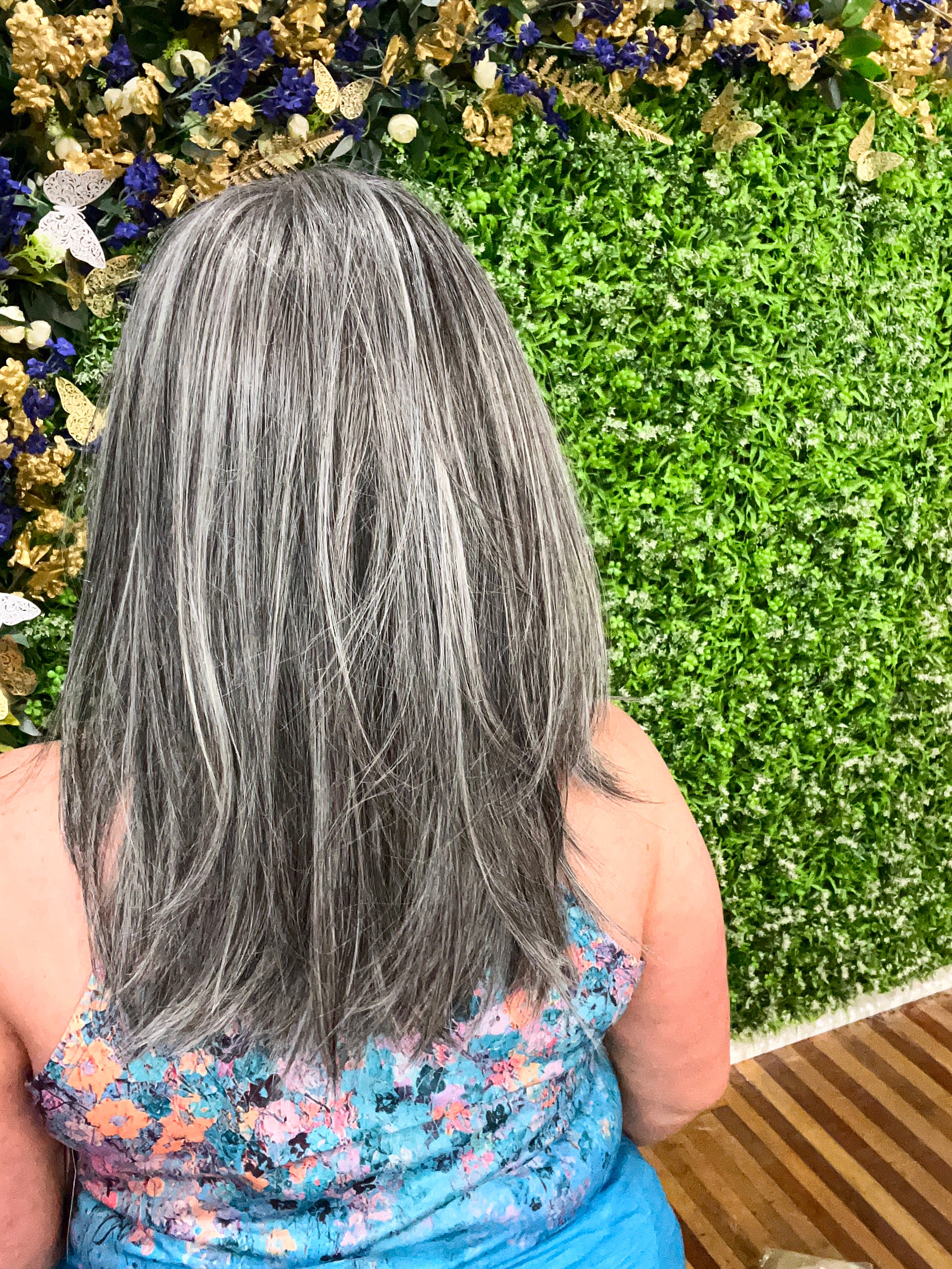 CIRI – Luxury Wig by Chic Lifestyle Shown in Salt And Pepper.